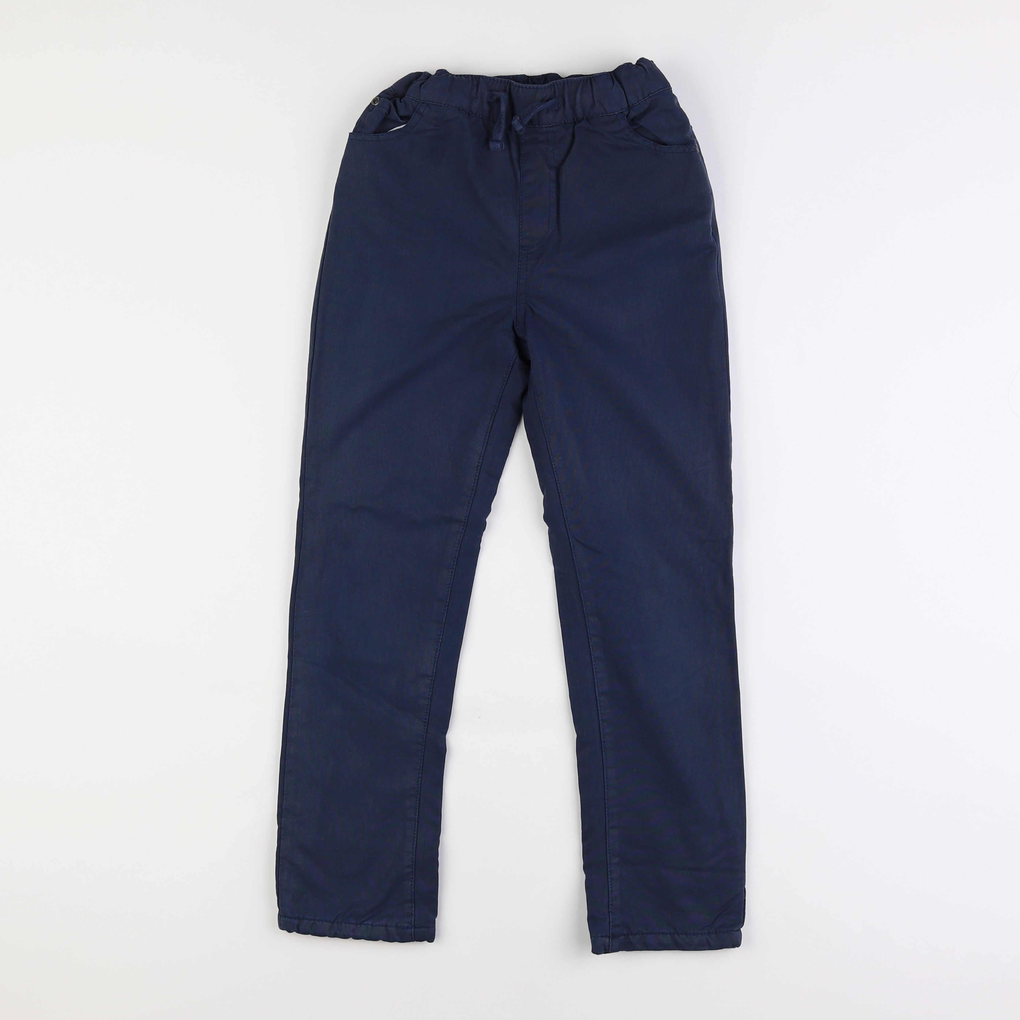 Vertbaudet - pantalon doublé bleu - 9 ans