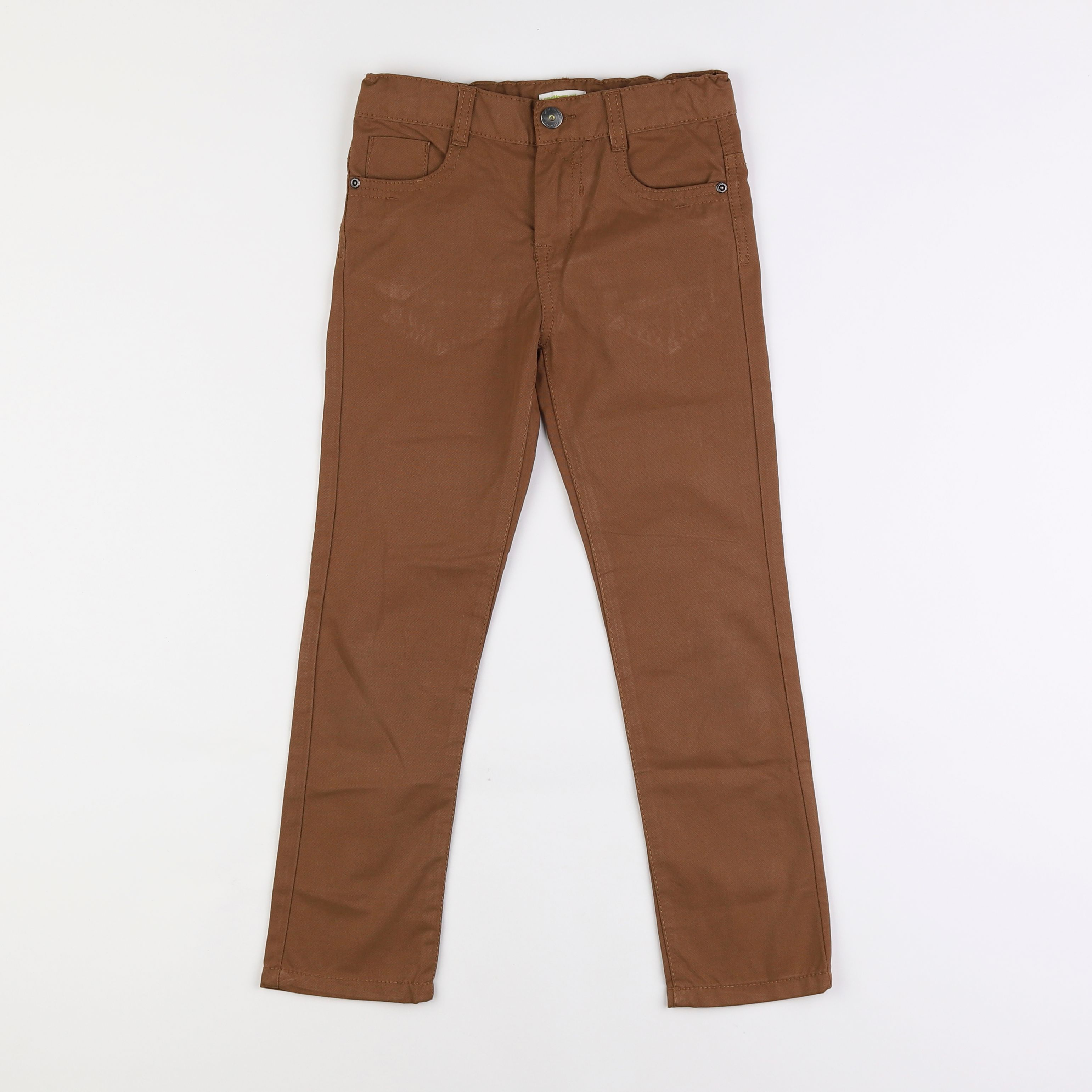 Vertbaudet - pantalon marron - 7 ans