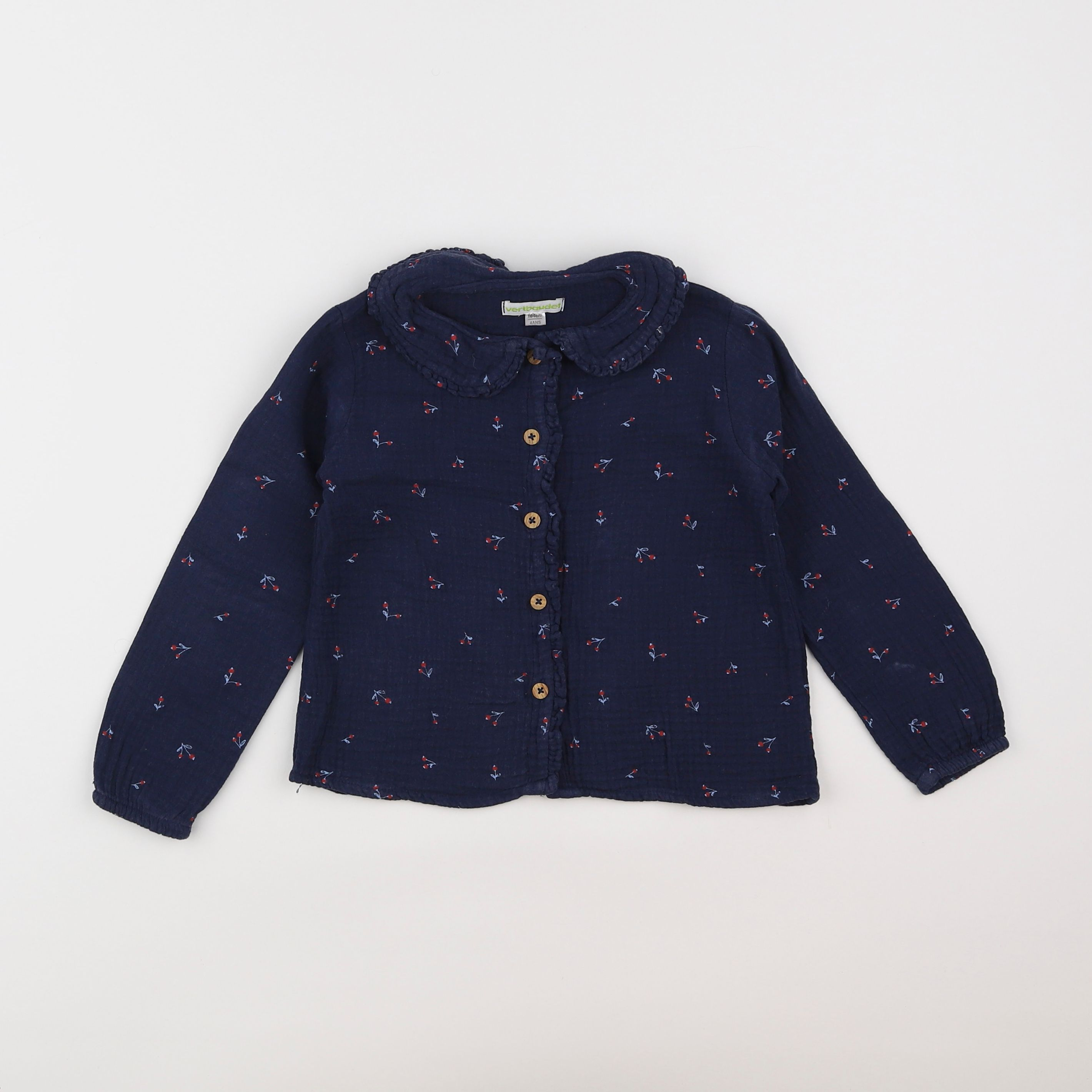 Vertbaudet - blouse bleu - 4 ans