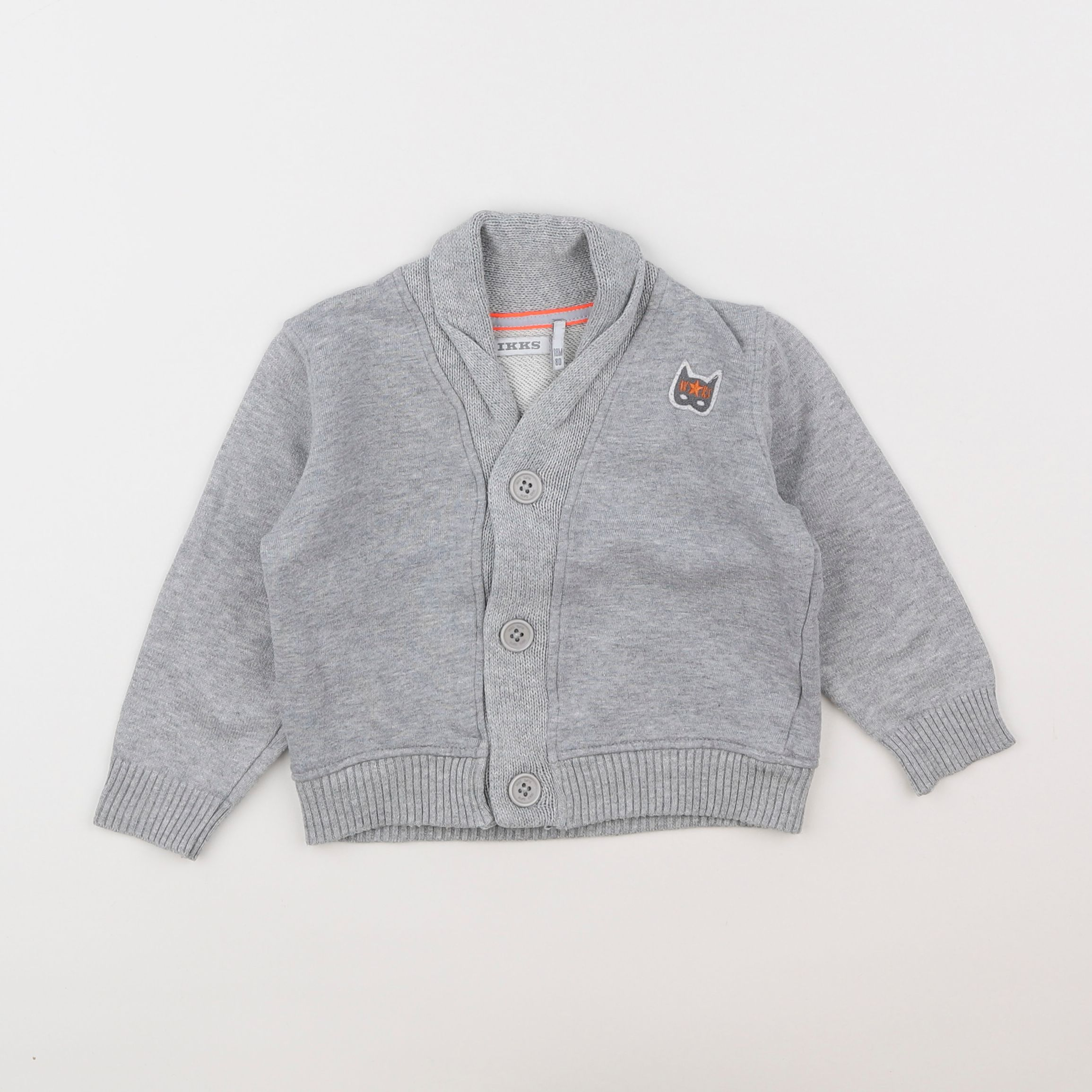 IKKS - sweat gris - 18 mois