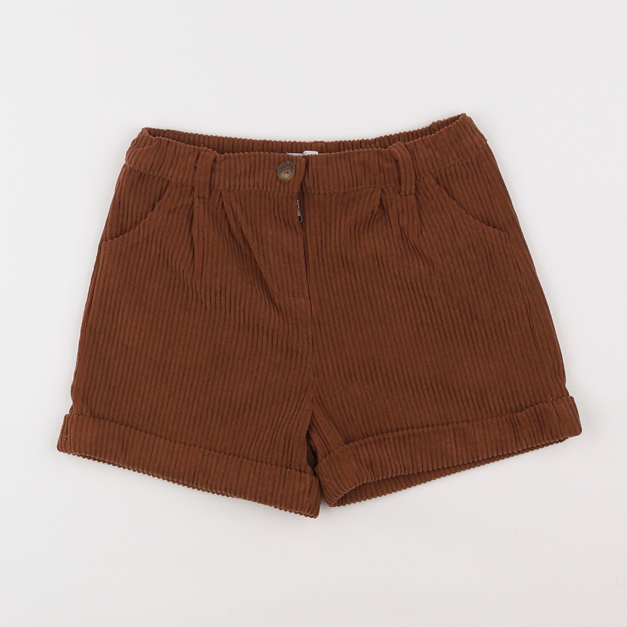 Vertbaudet - short marron - 7 ans