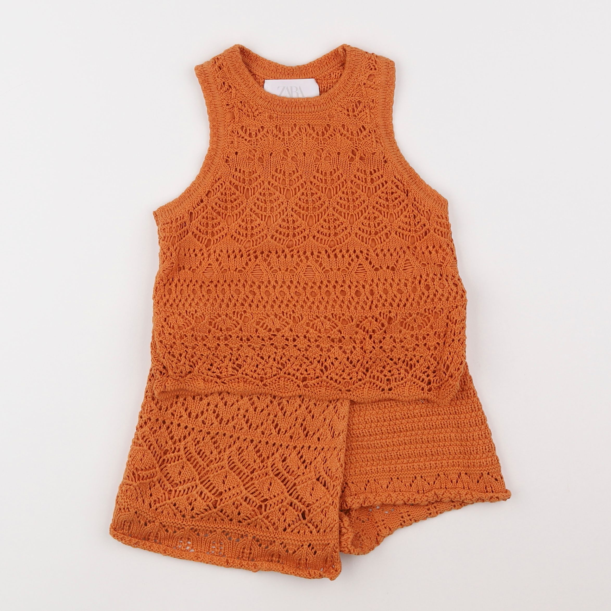 Zara - ensemble orange - 6/7 ans