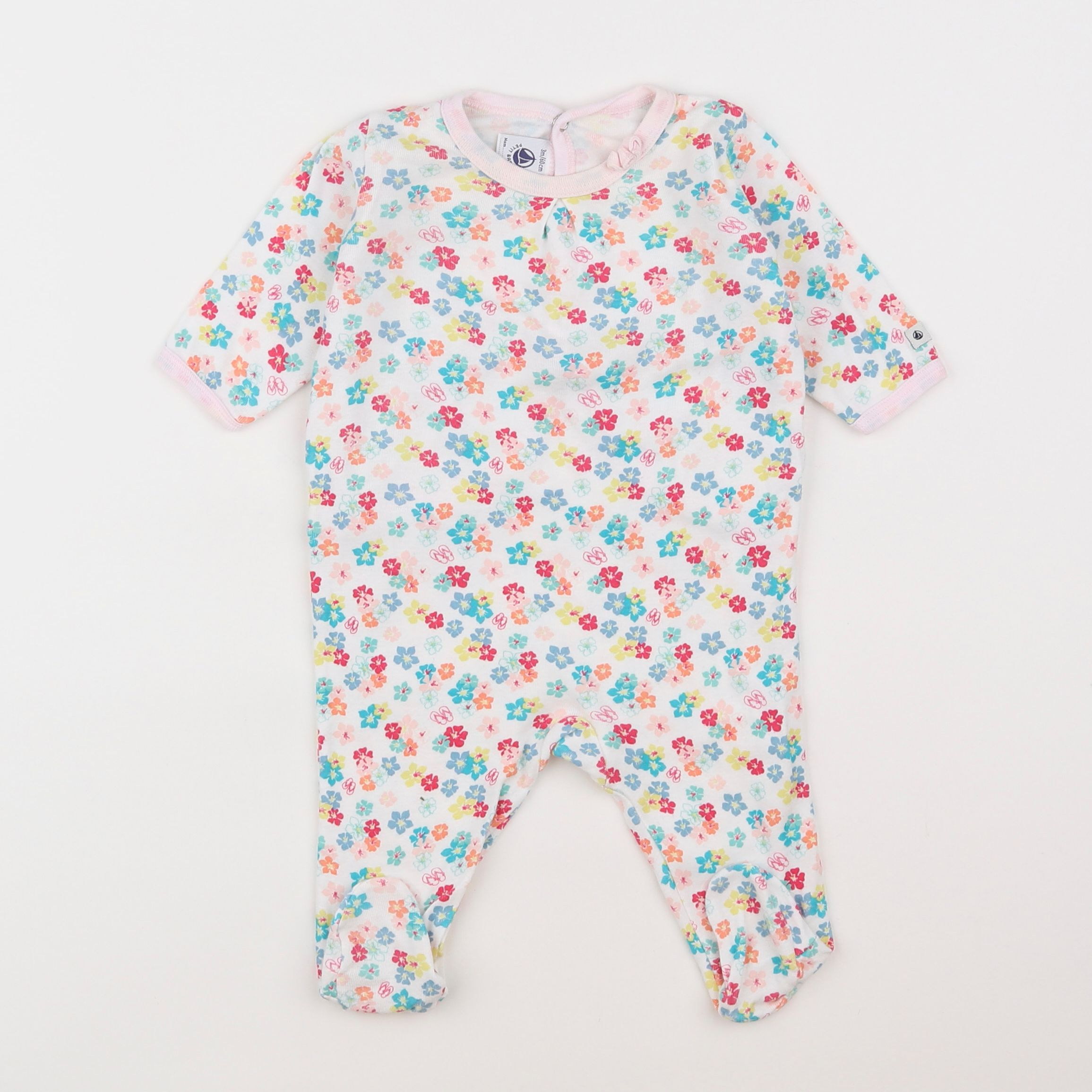 Petit Bateau - pyjama coton multicolore - 3 mois