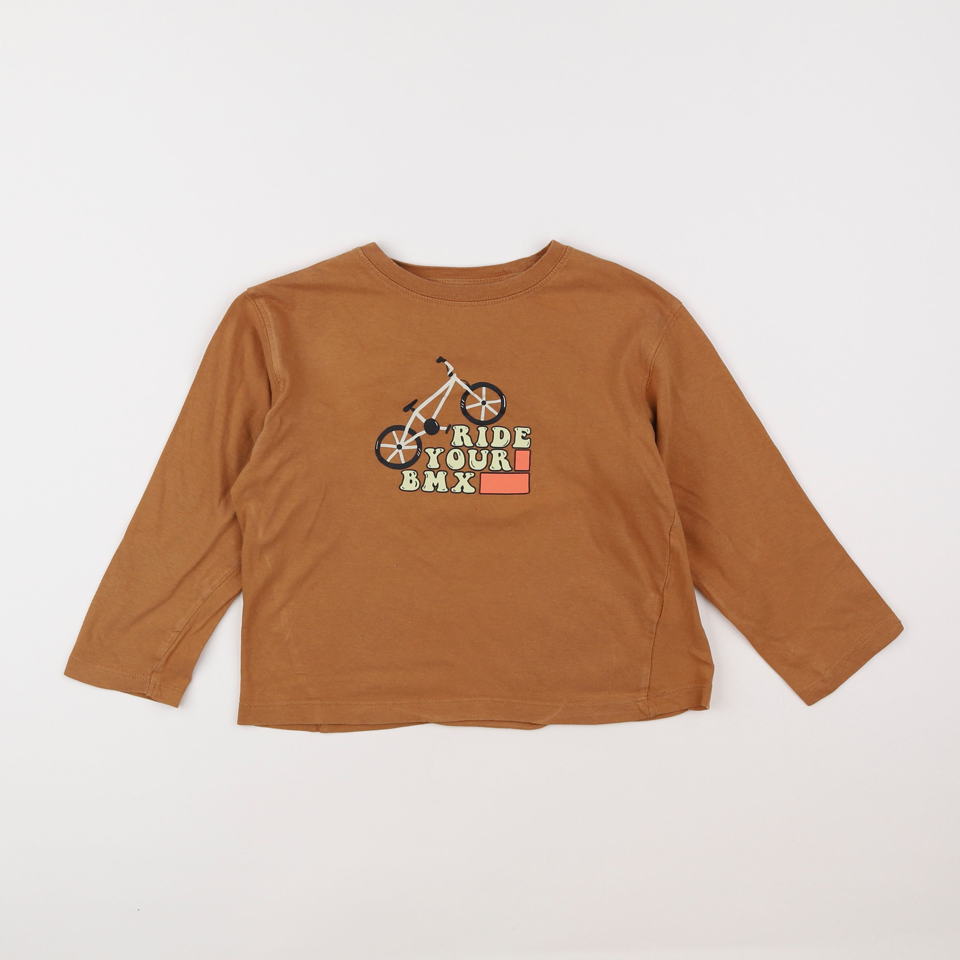 Zara - tee-shirt marron - 6 ans