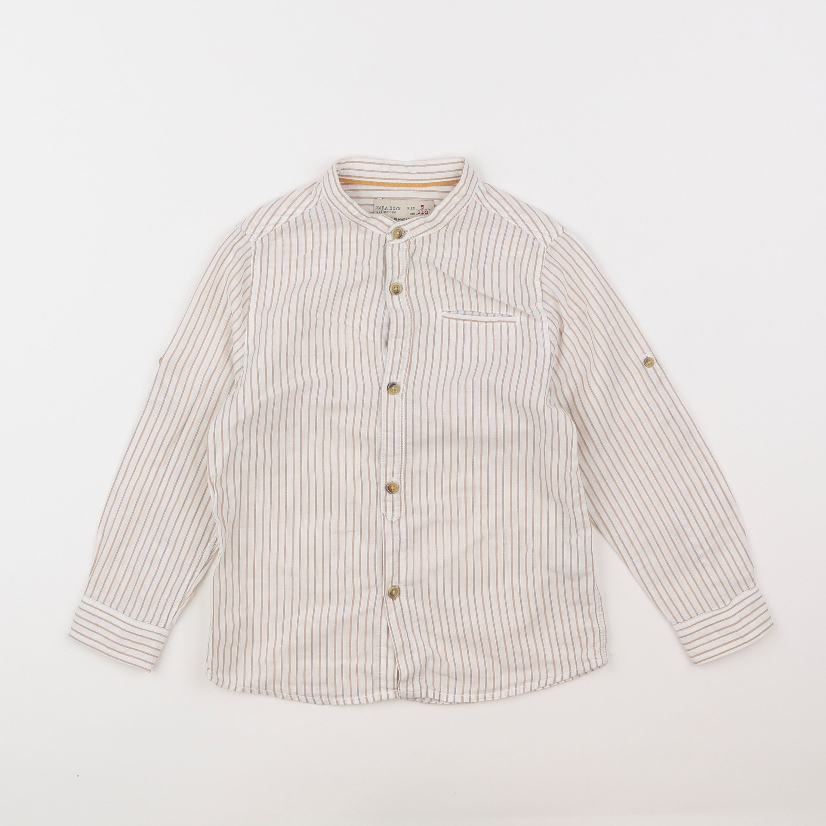 Zara - chemise blanc, beige - 5 ans