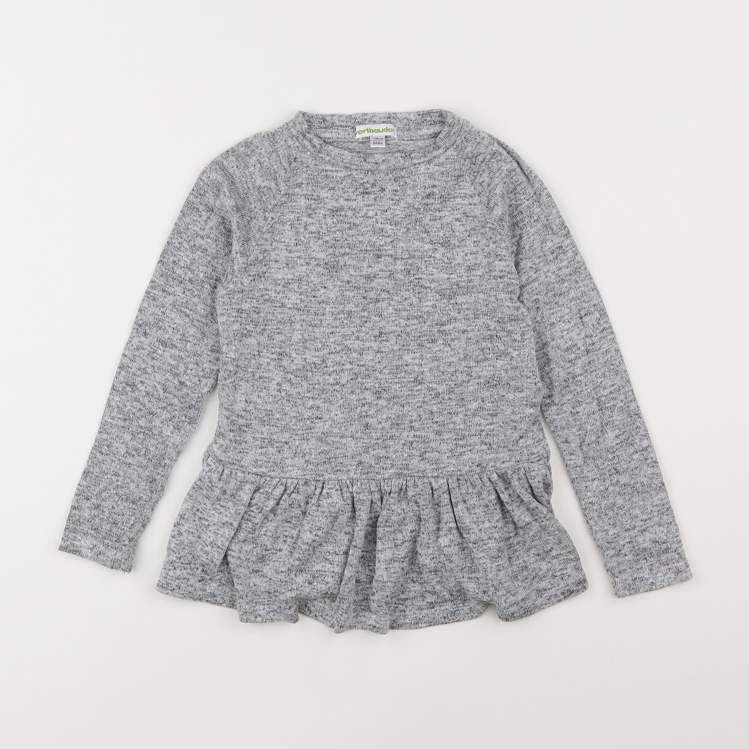 Vertbaudet - tee-shirt gris - 6 ans