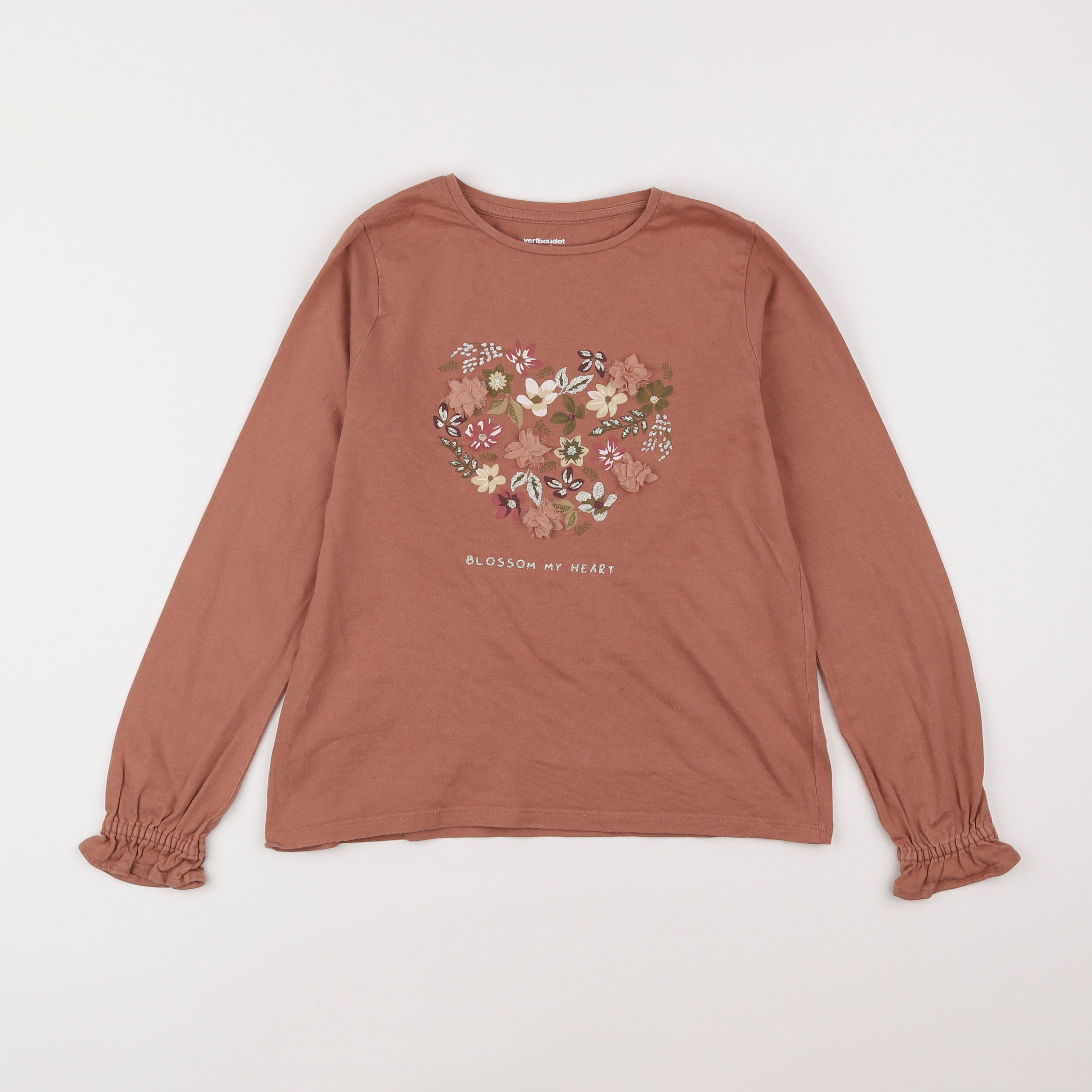 Vertbaudet - tee-shirt rose - 10 ans