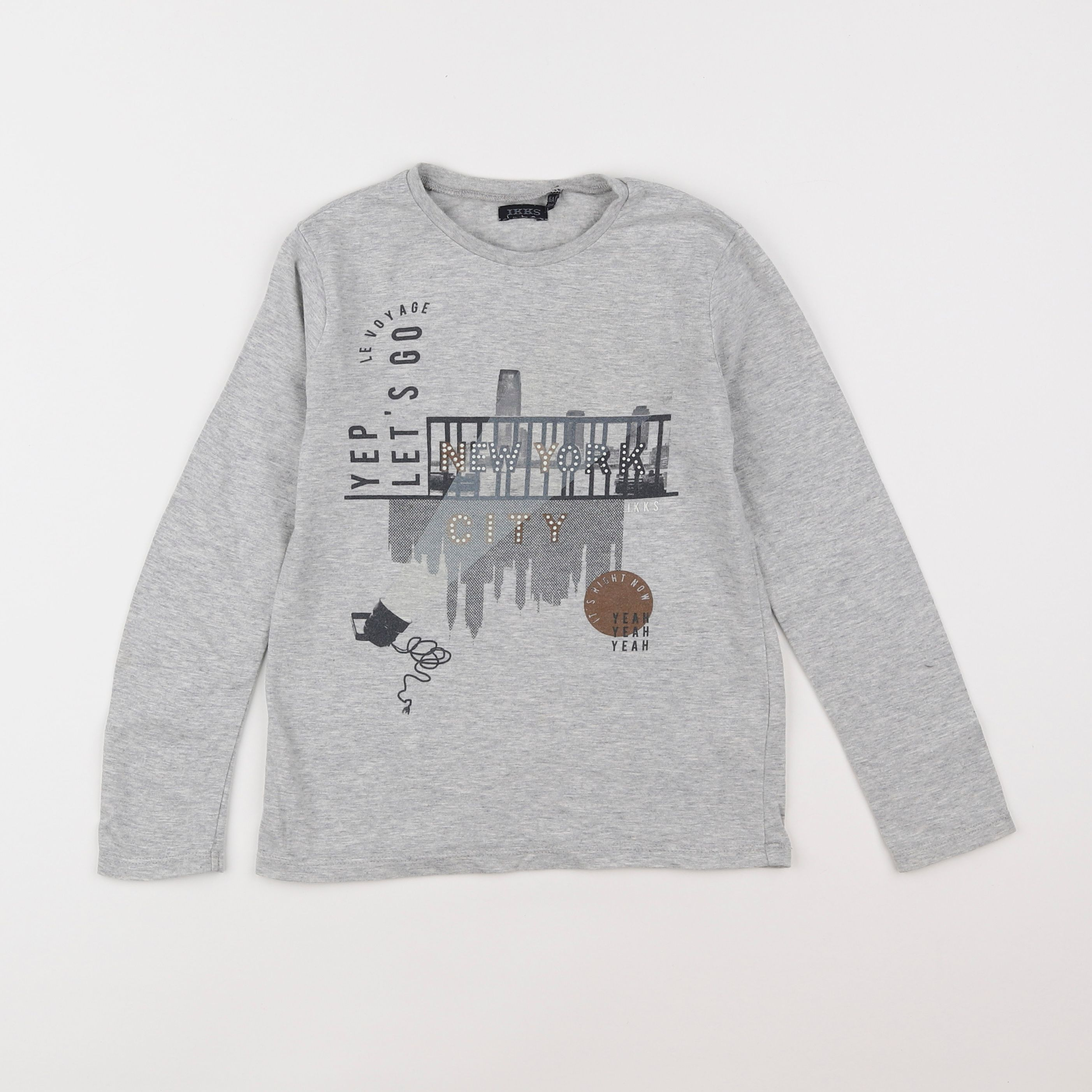 IKKS - tee-shirt gris - 6 ans