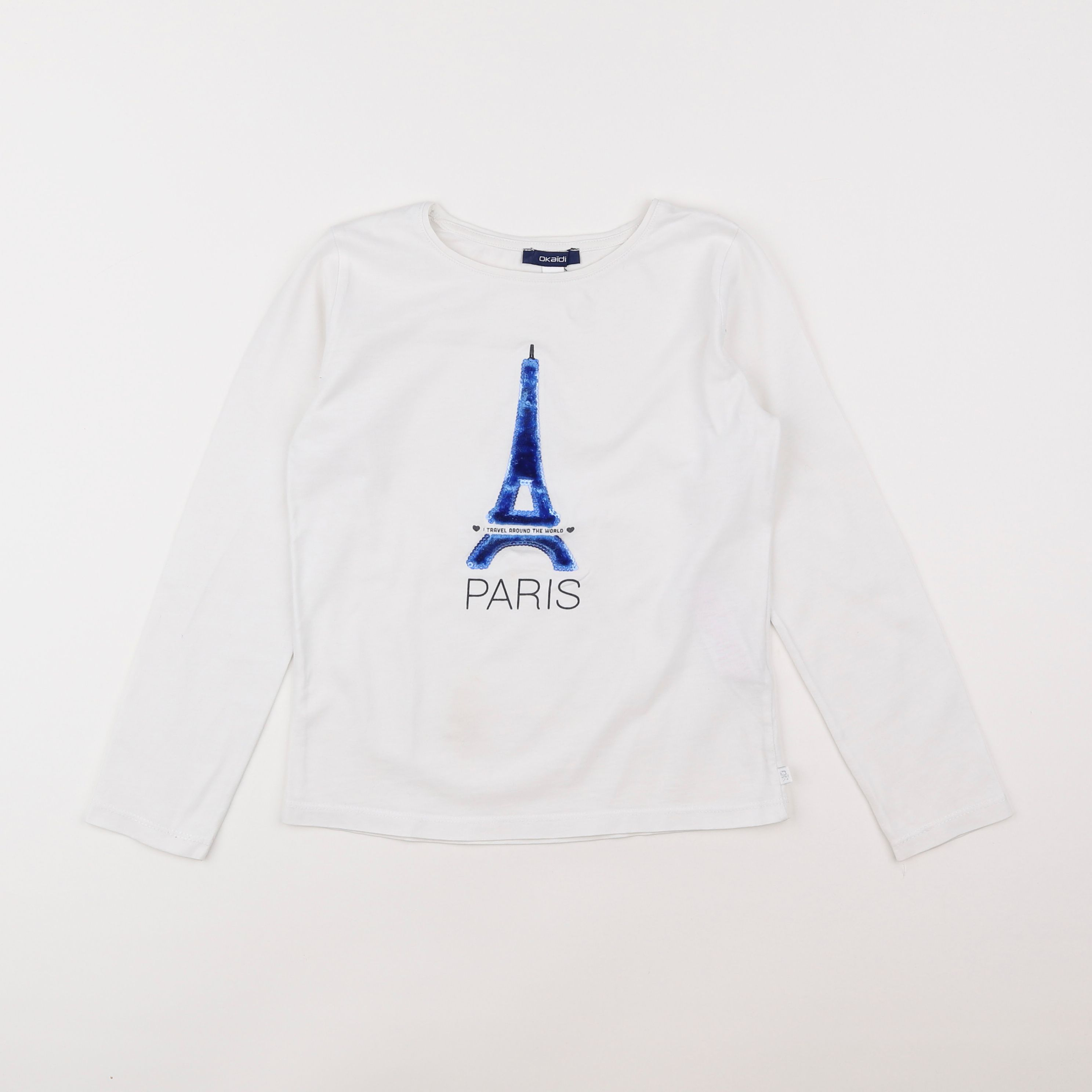 Okaidi - tee-shirt blanc - 8 ans