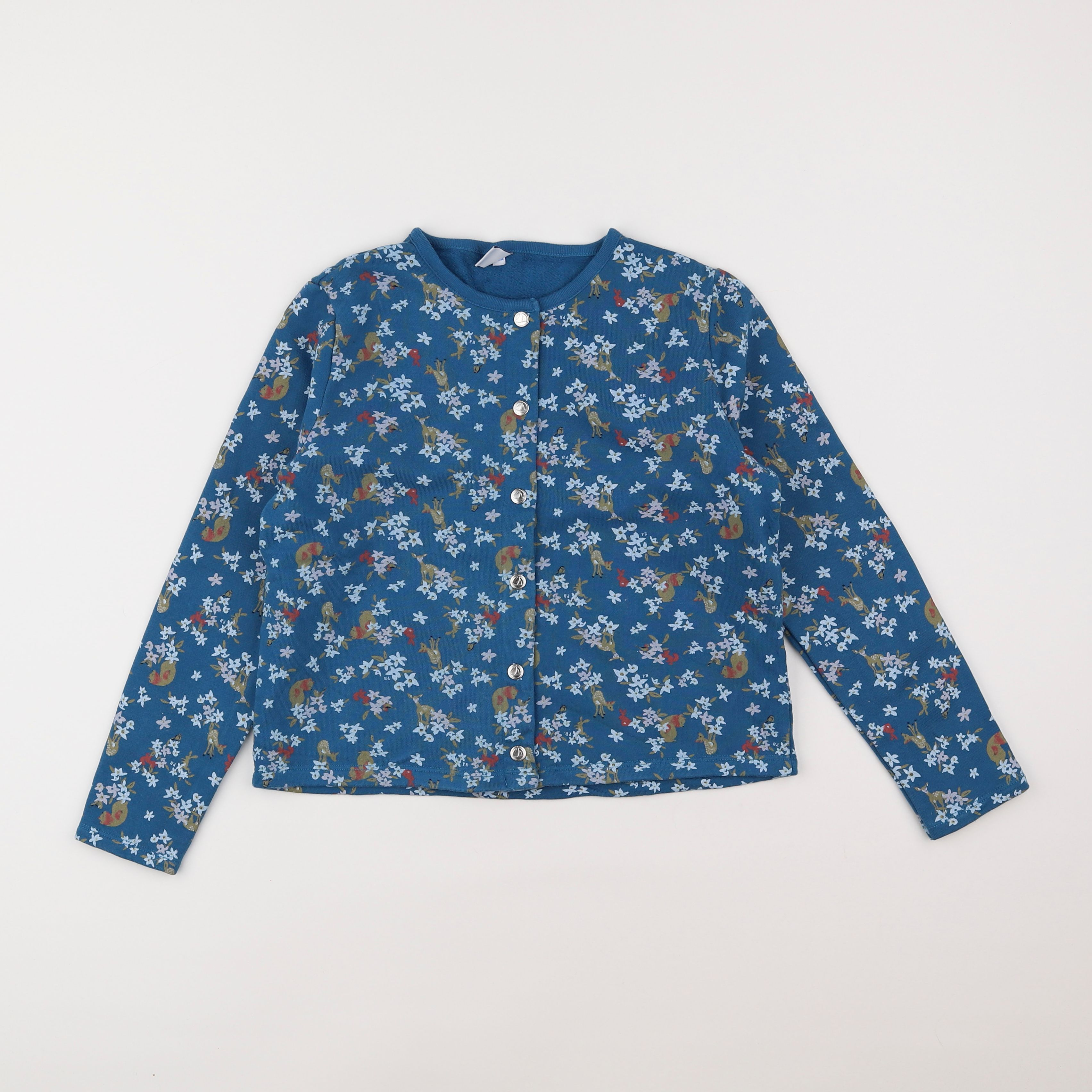 Petit Bateau - sweat bleu - 10 ans