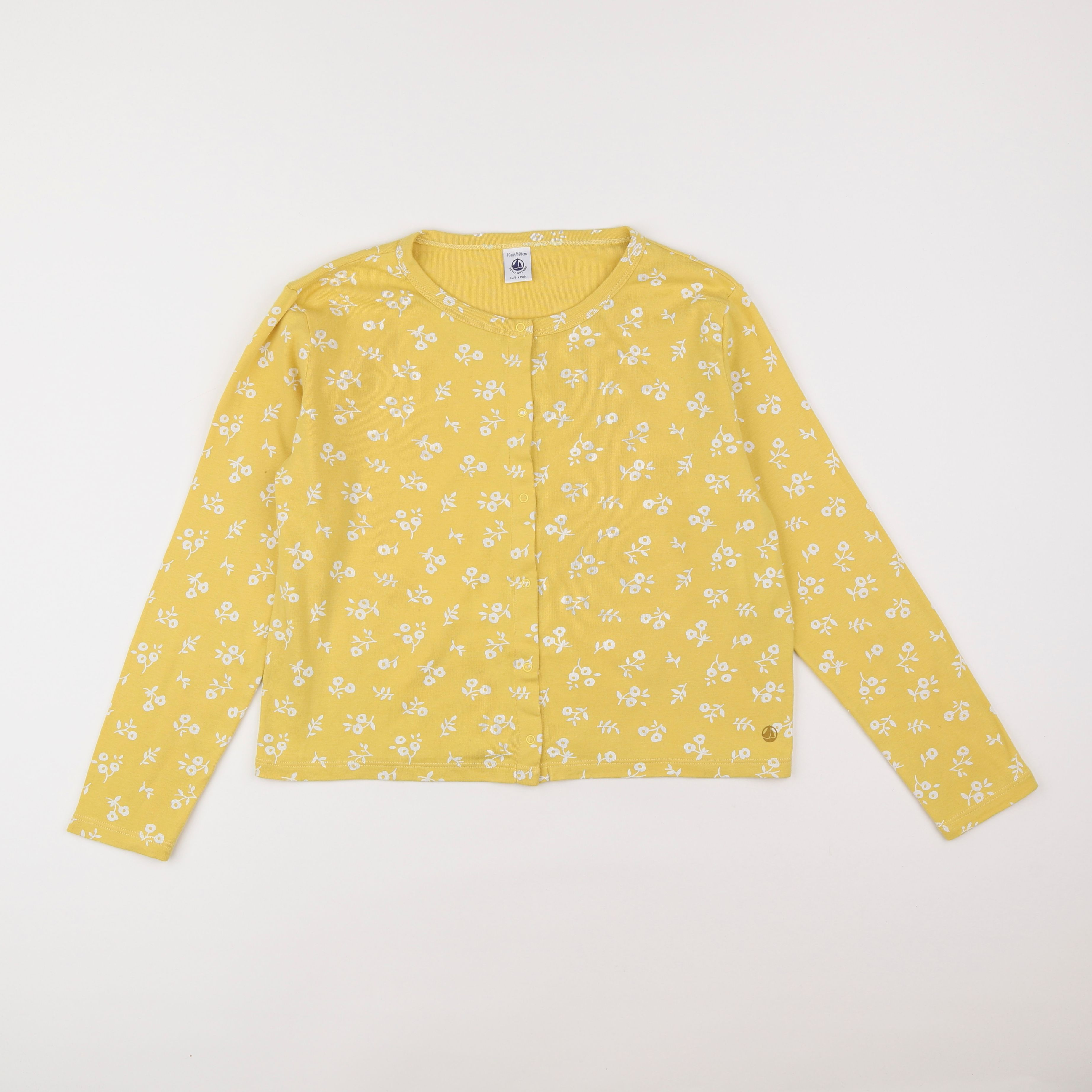 Petit Bateau - gilet jaune - 10 ans