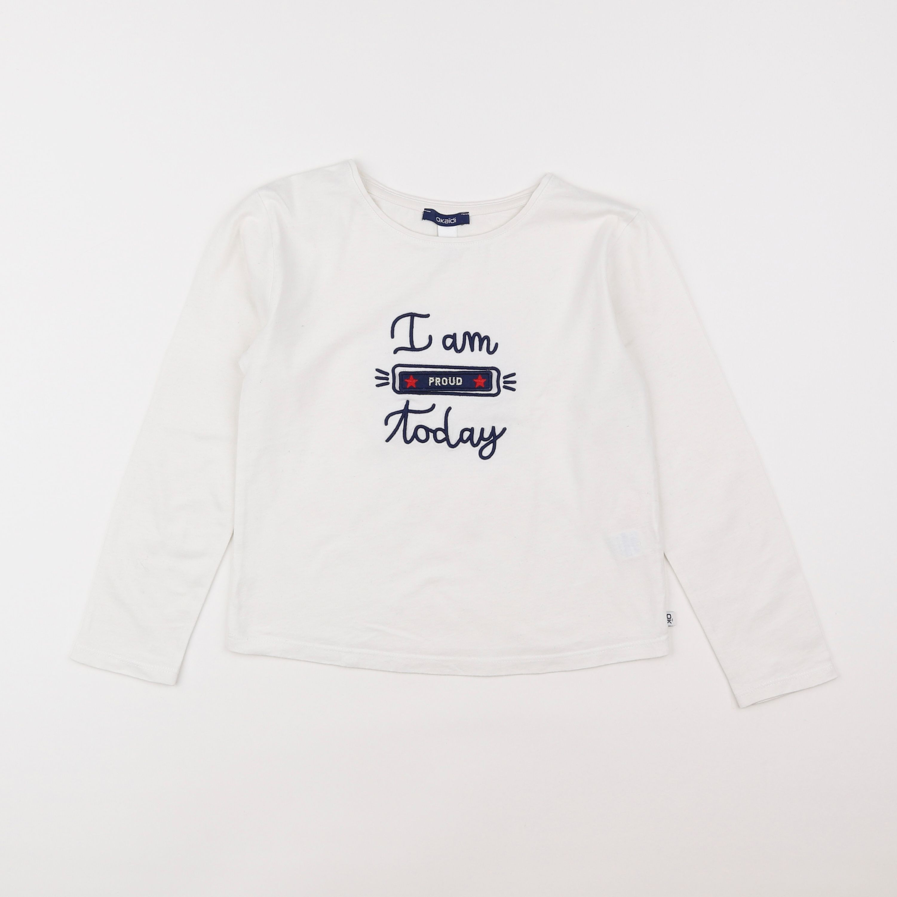 Okaidi - tee-shirt blanc - 8 ans