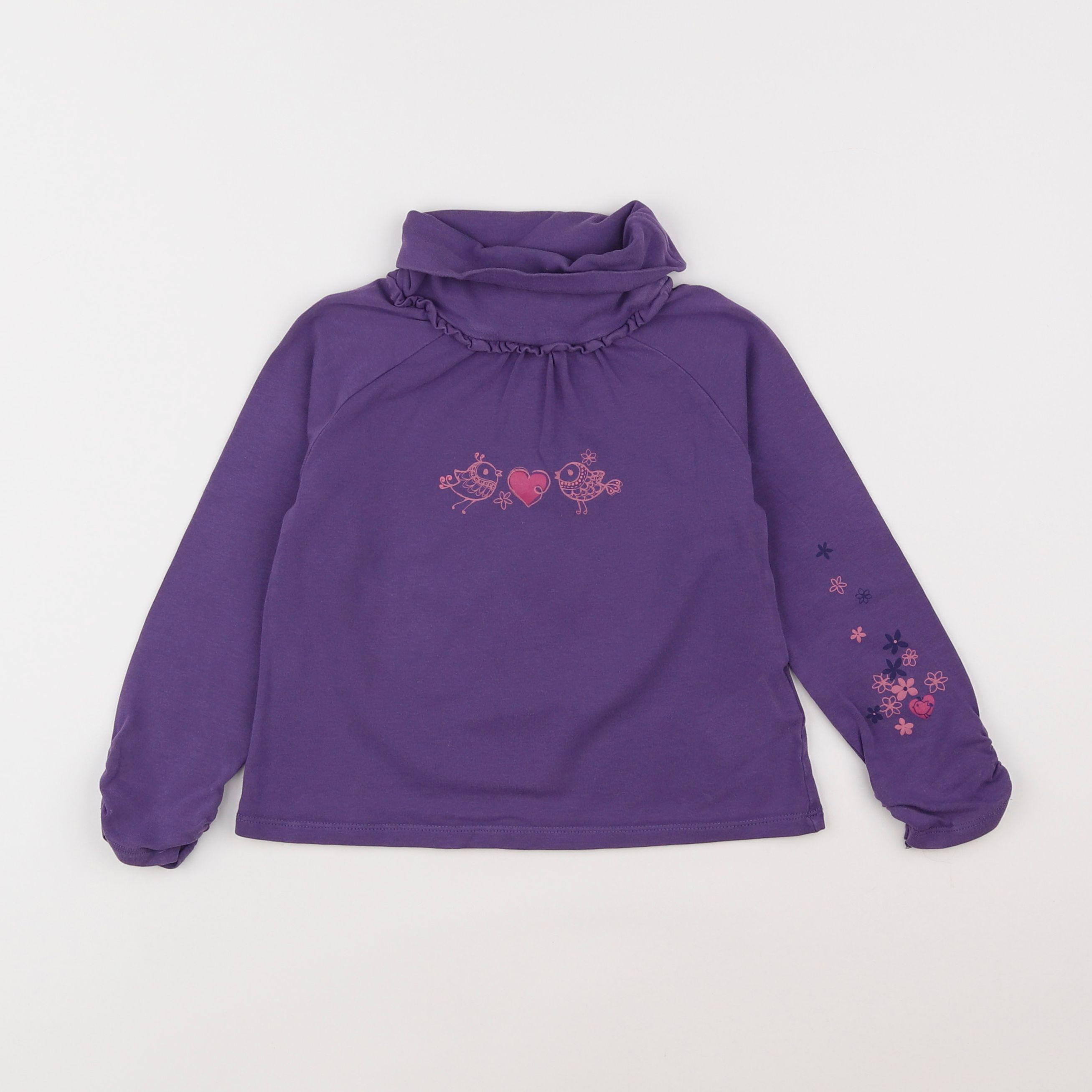 Vertbaudet - sous-pull violet - 4 ans