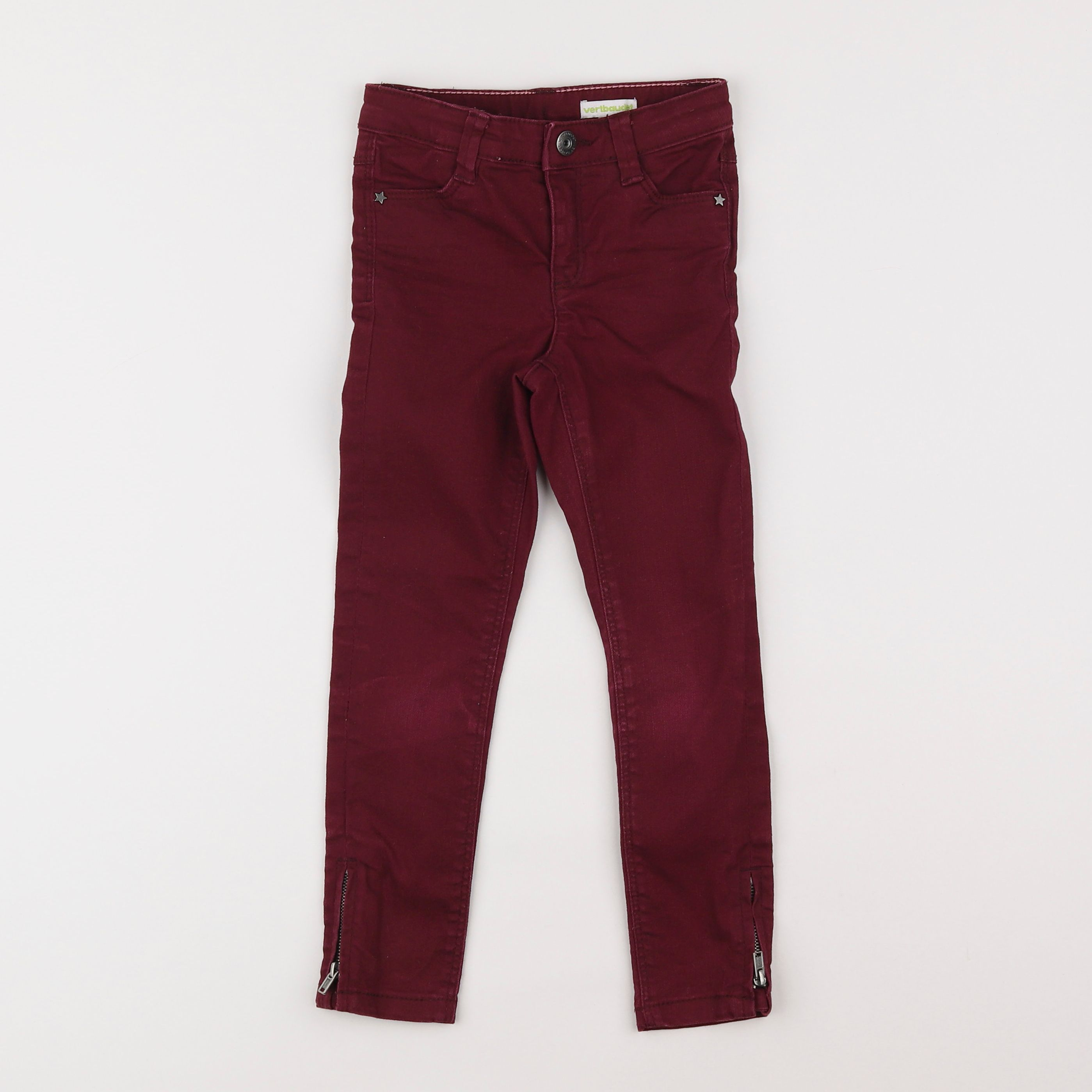 Vertbaudet - pantalon rouge - 5 ans