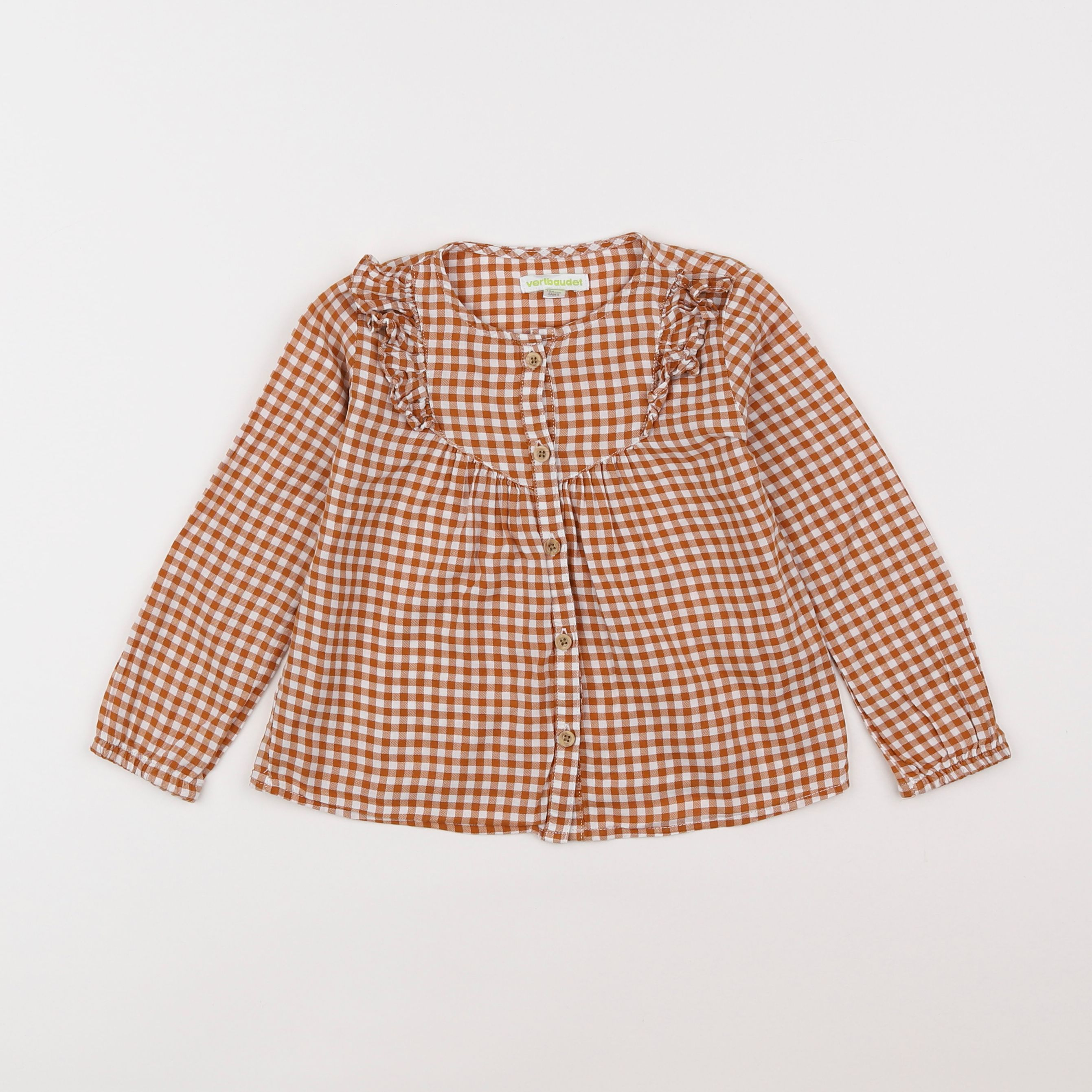 Vertbaudet - blouse marron - 4 ans