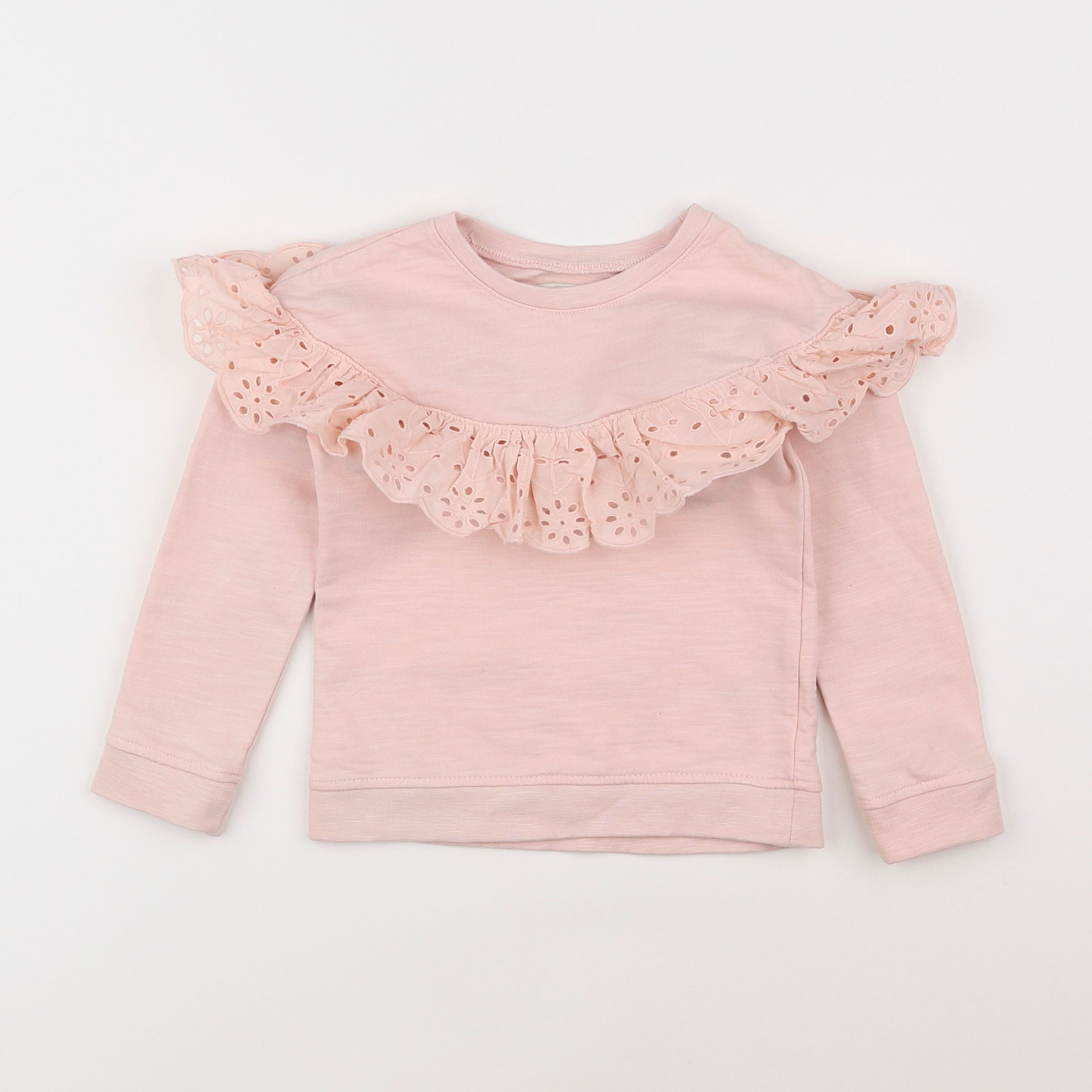 Vertbaudet - sweat rose - 4 ans