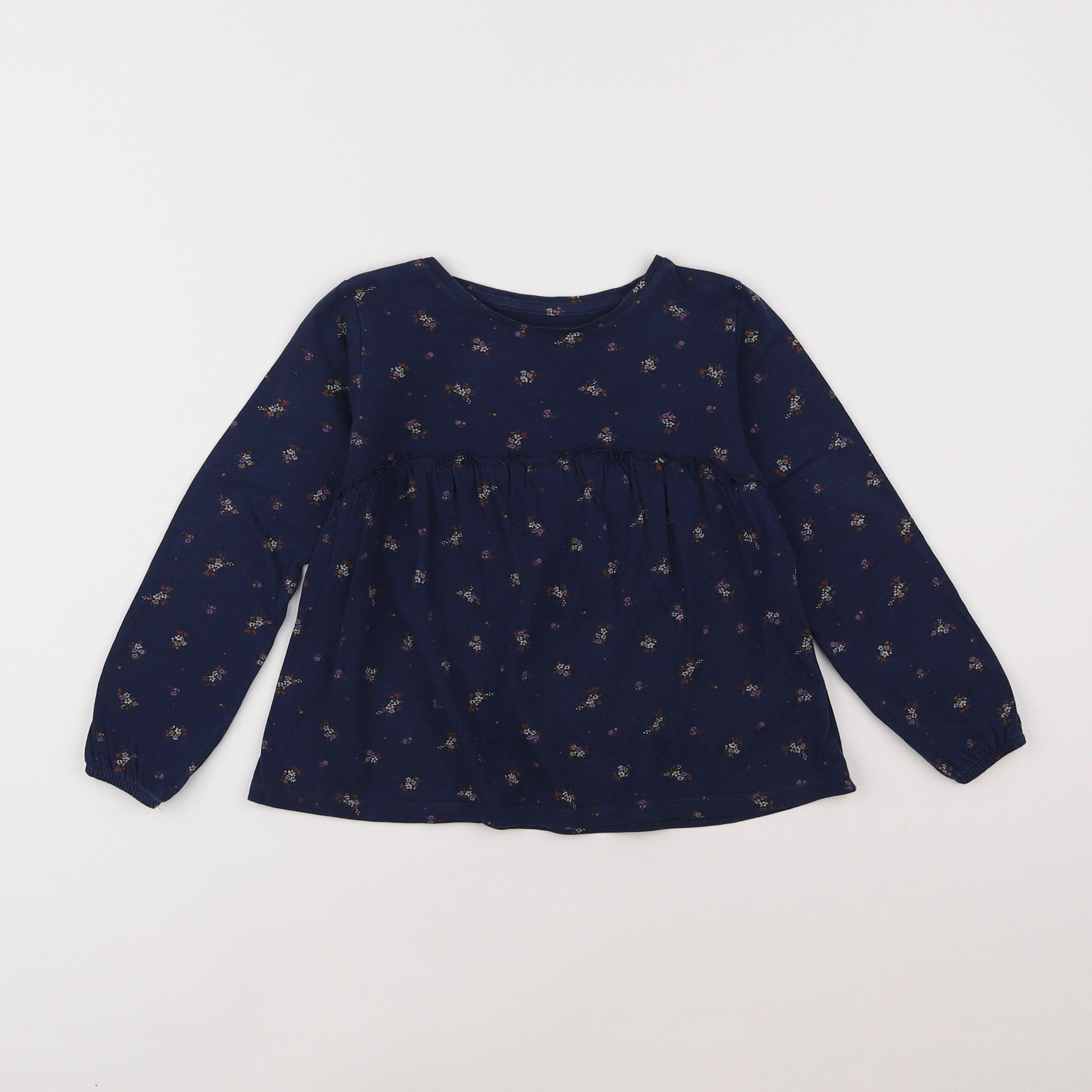 Vertbaudet - tee-shirt bleu - 4 ans