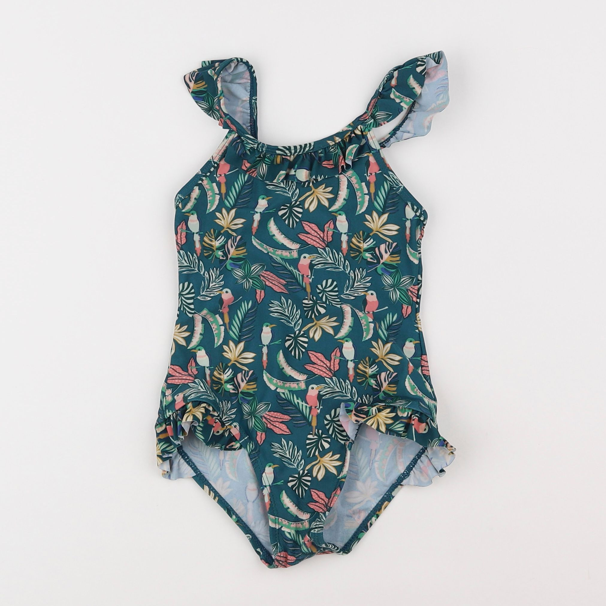 Vertbaudet - maillot de bain vert - 3 ans