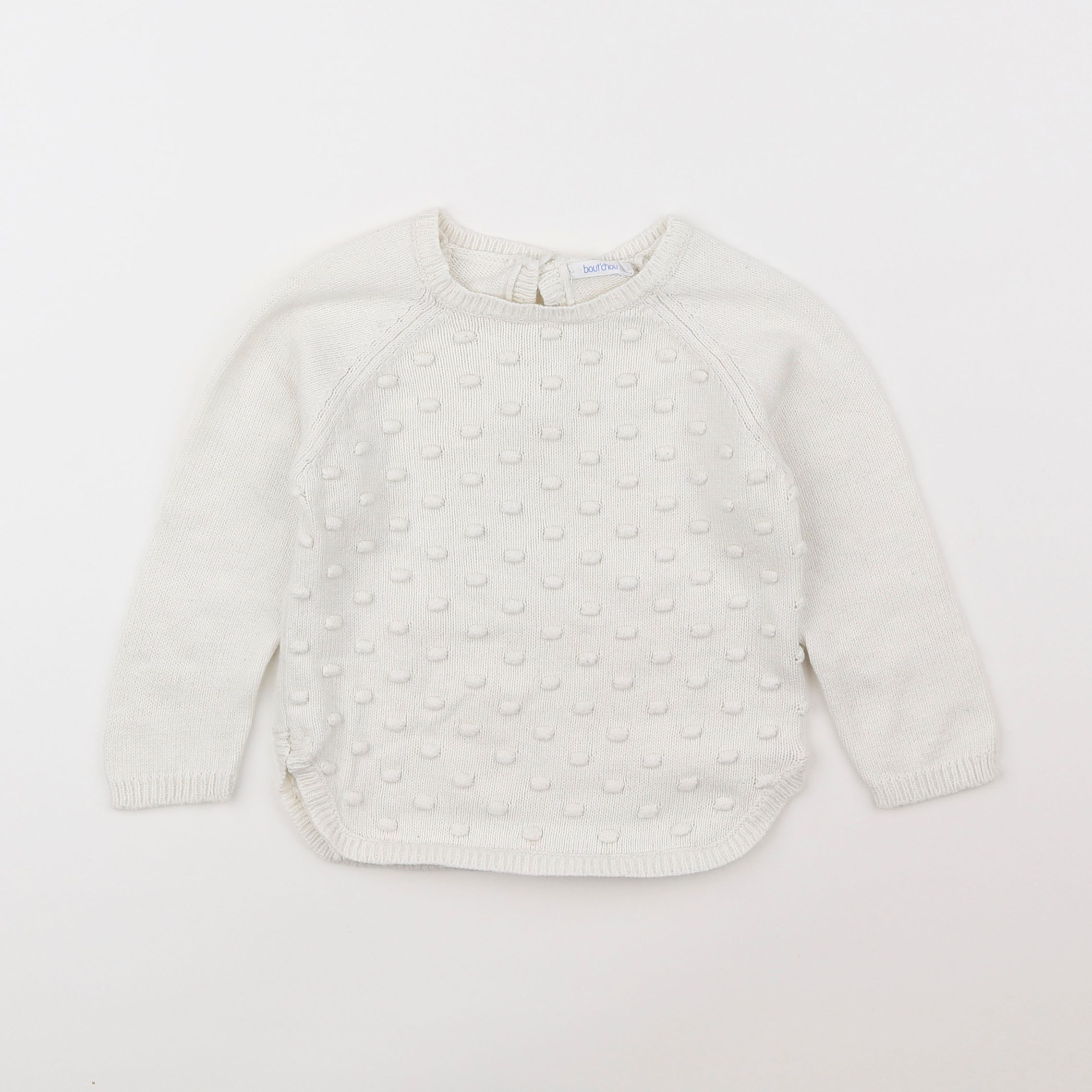 Boutchou - pull blanc - 2 ans