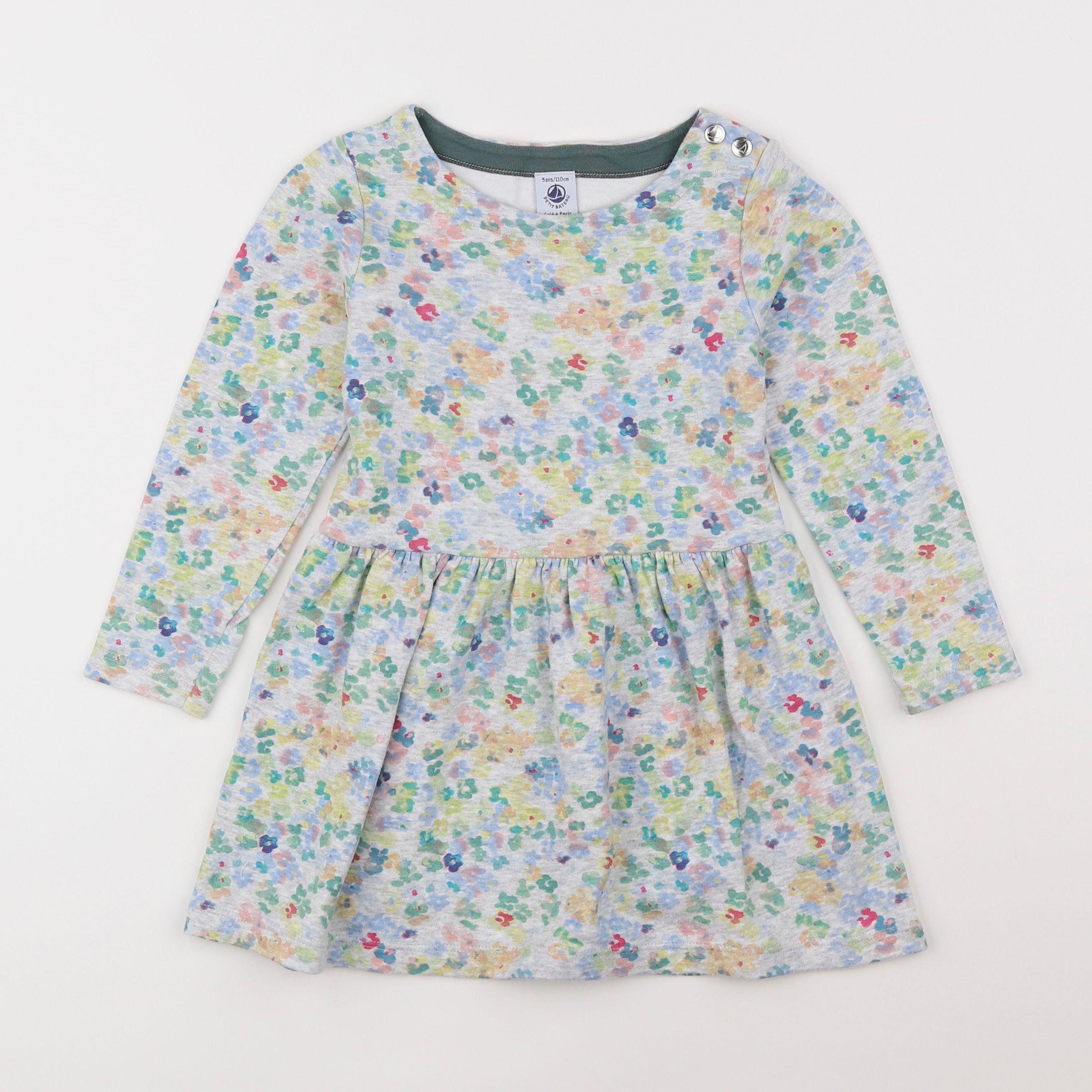 Petit Bateau - robe multicolore - 5 ans