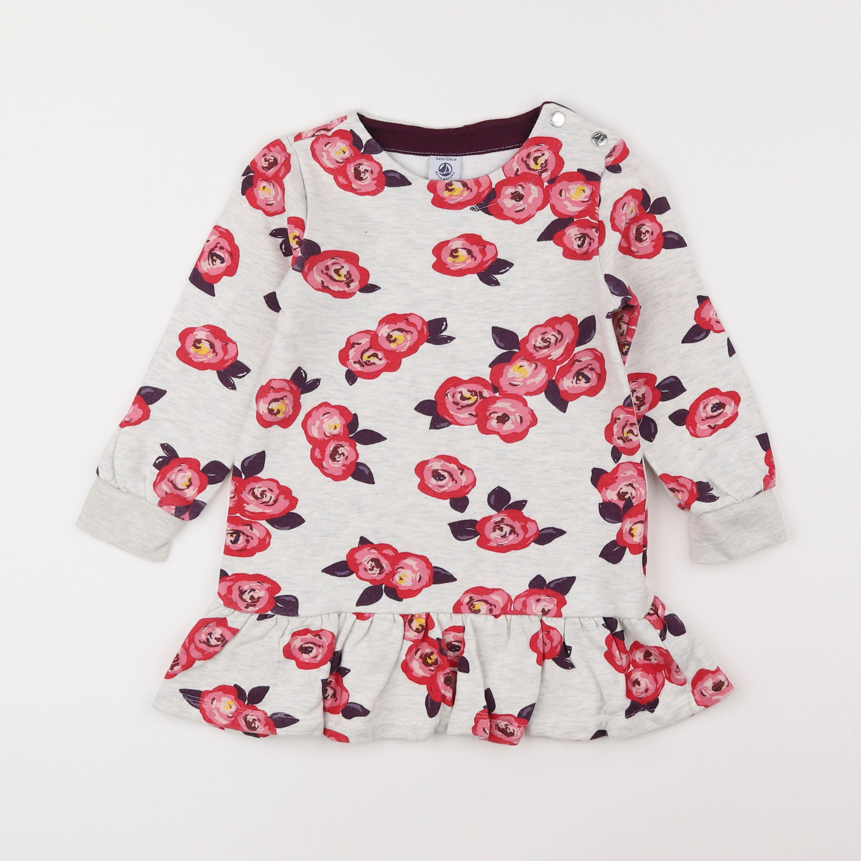 Petit Bateau - robe multicolore - 4 ans