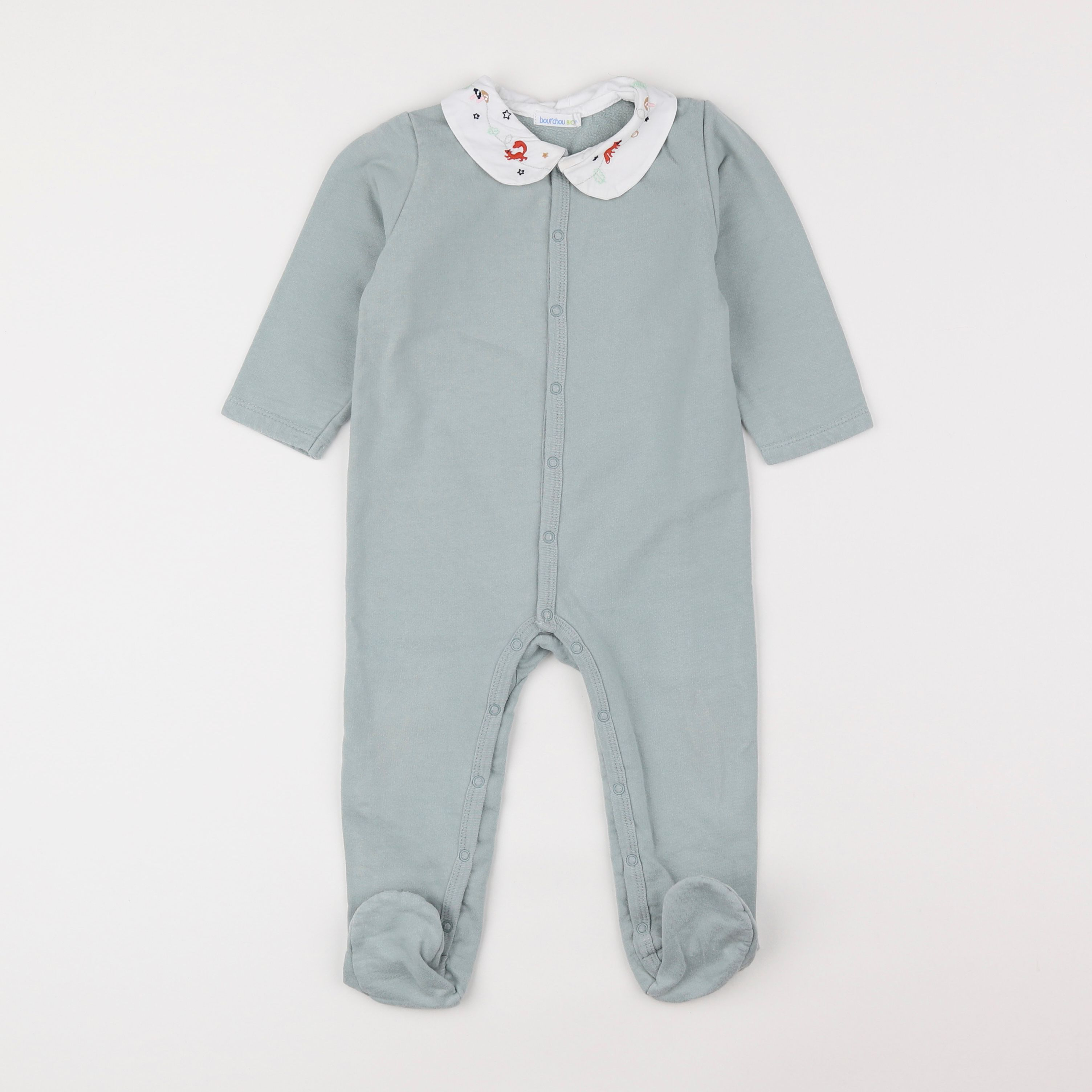 Boutchou - pyjama coton vert - 18 mois