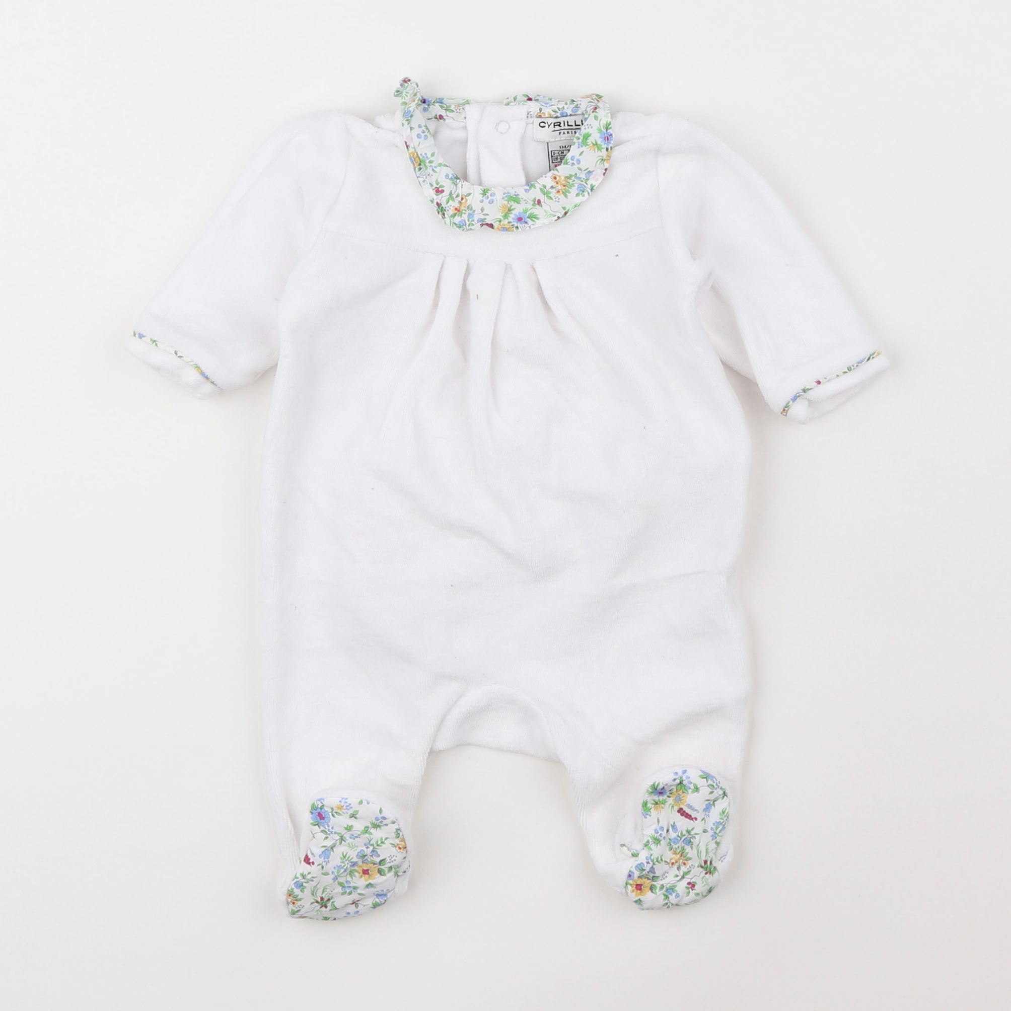 Cyrillus - pyjama velours rose - 1 mois