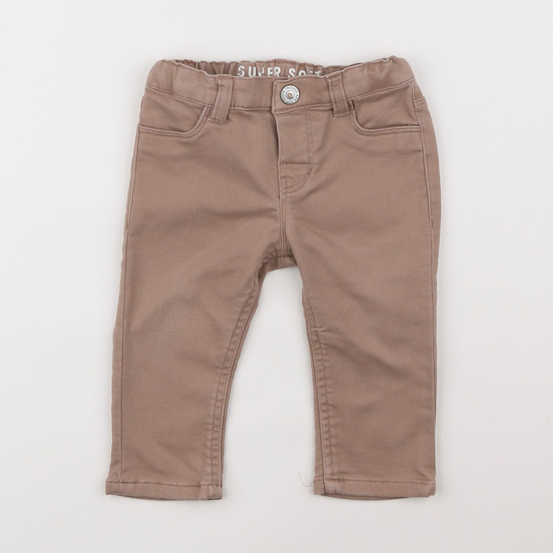 H&M - pantalon marron - 6/9 mois