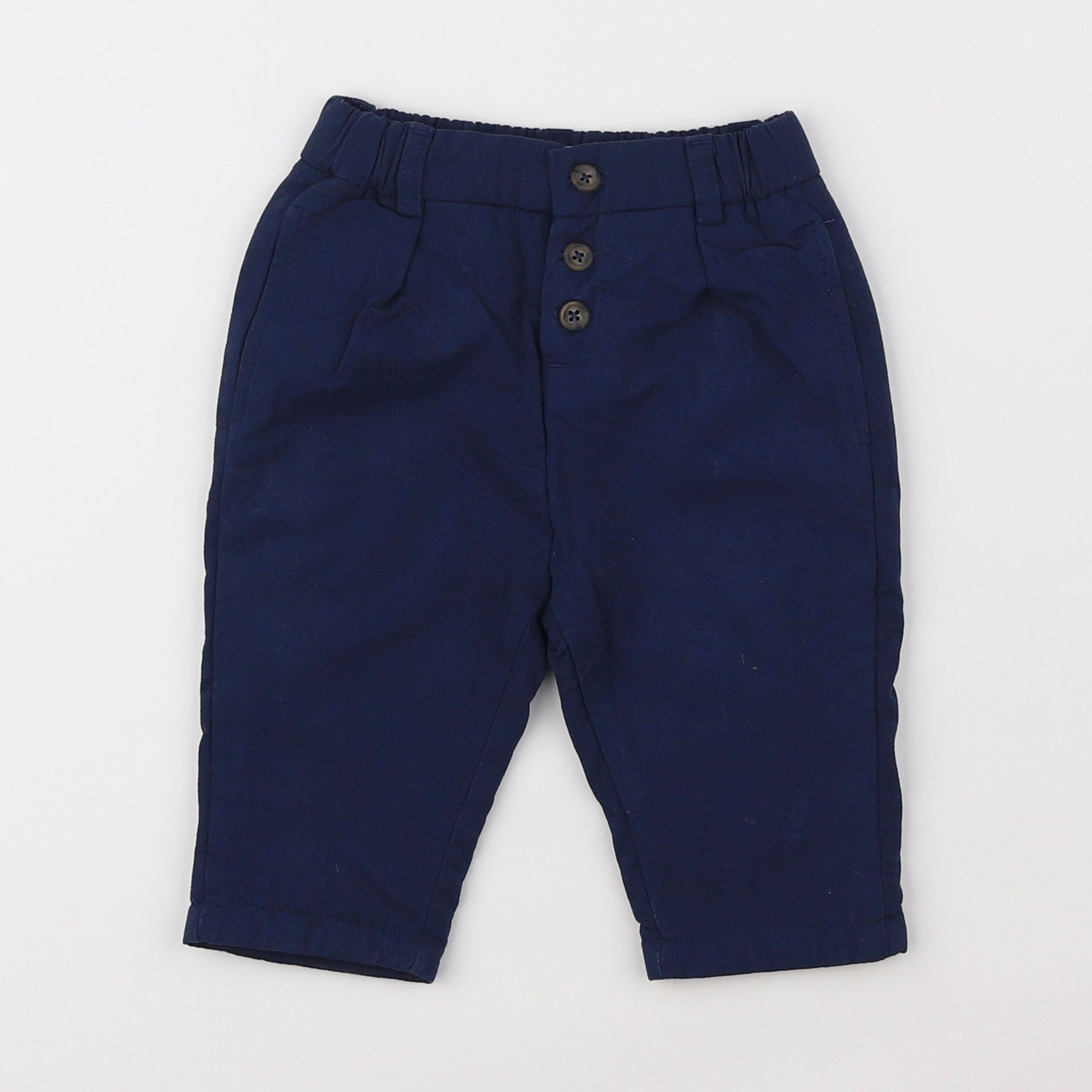 Vertbaudet - pantalon bleu - 9 mois