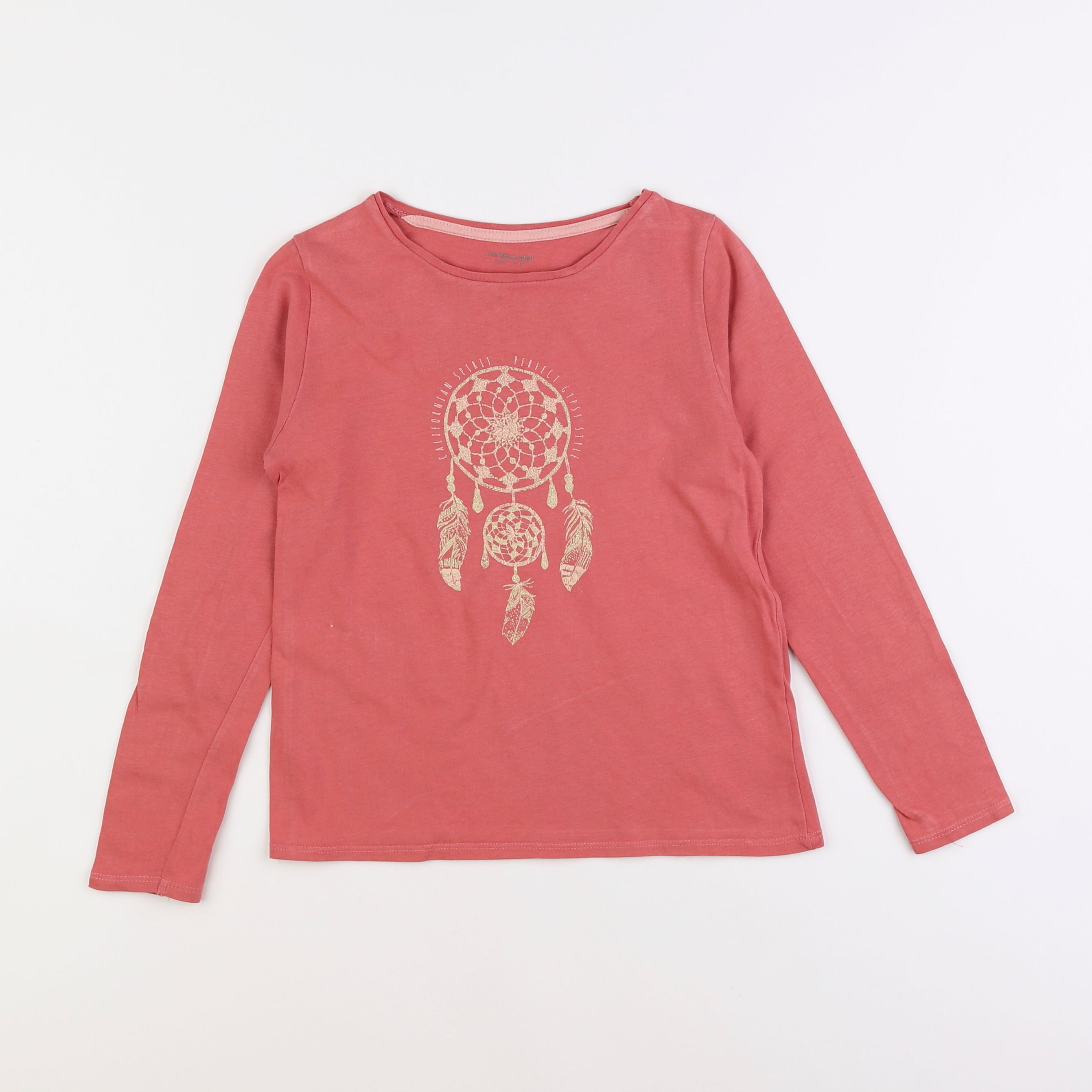 Vertbaudet - tee-shirt rose - 8 ans