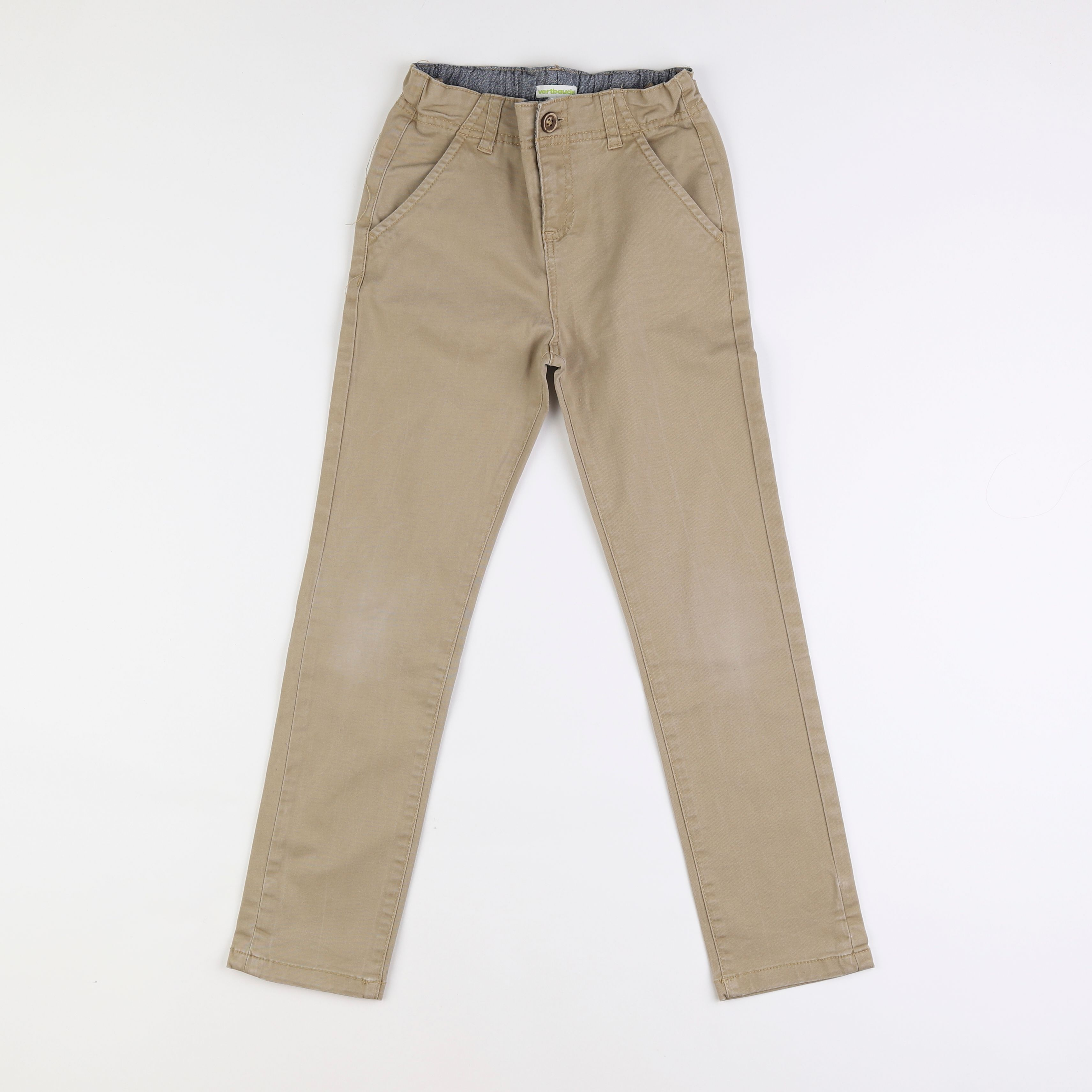 Vertbaudet - pantalon beige - 9 ans