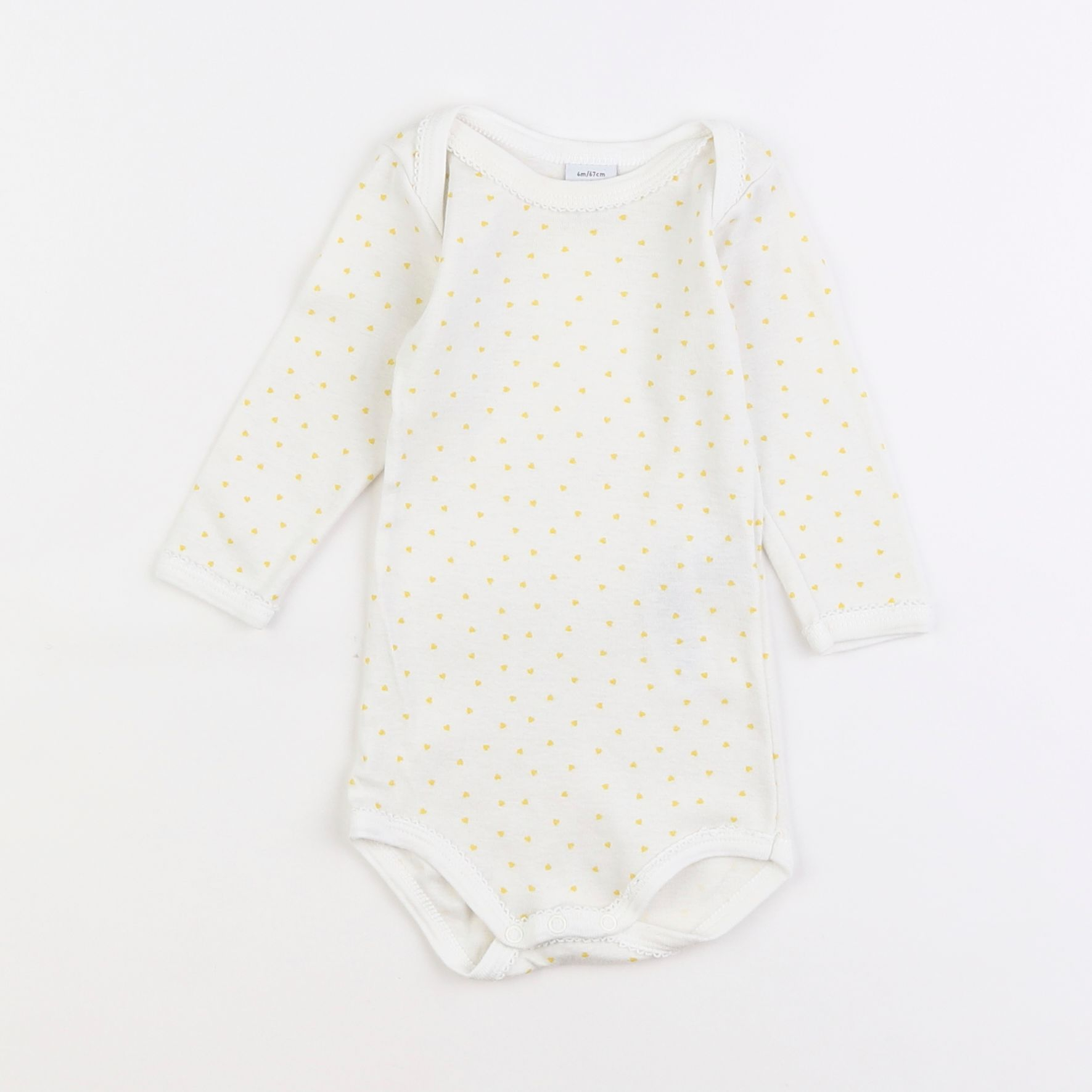 Petit Bateau - body blanc - 6 mois