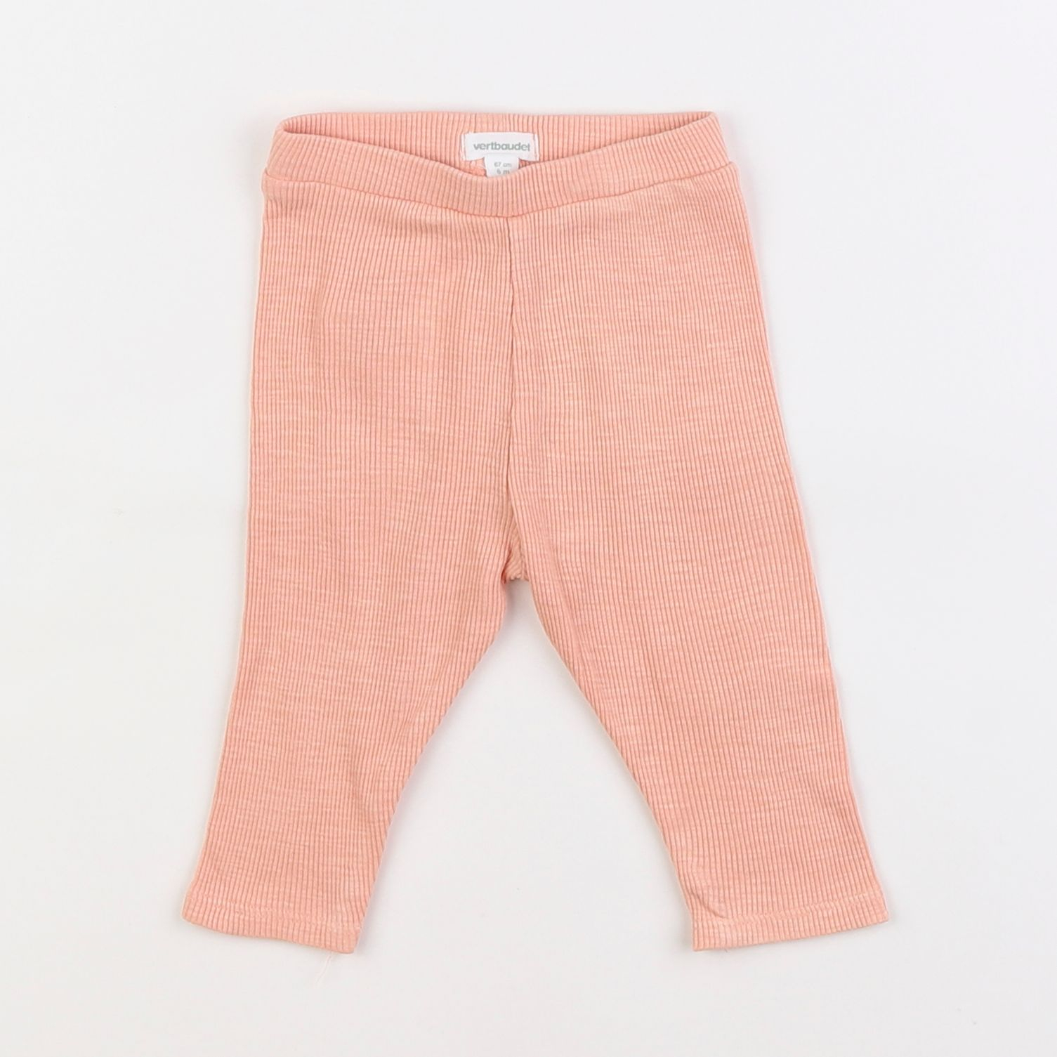 Vertbaudet - legging rose - 6 mois