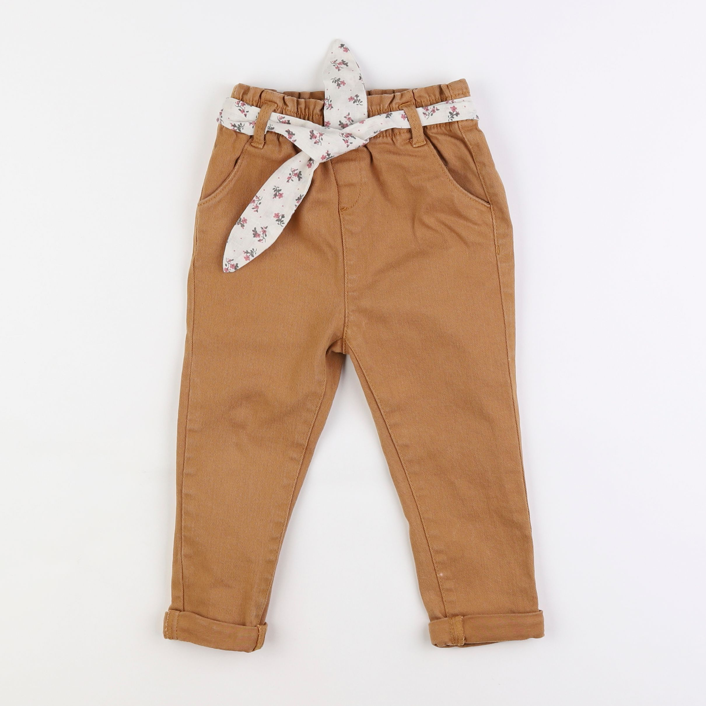 Vertbaudet - pantalon marron - 3 ans