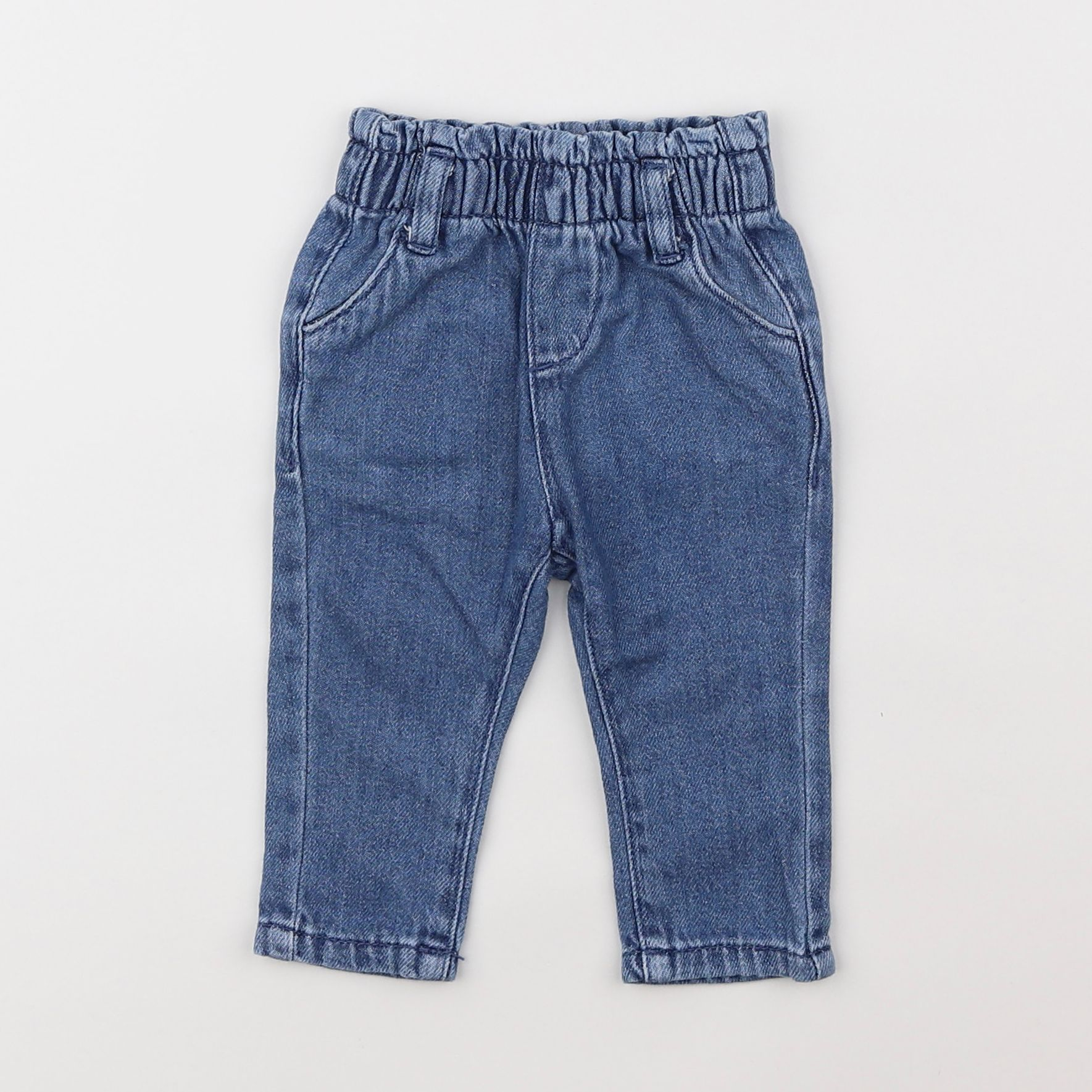 Vertbaudet - jegging bleu - 3 mois