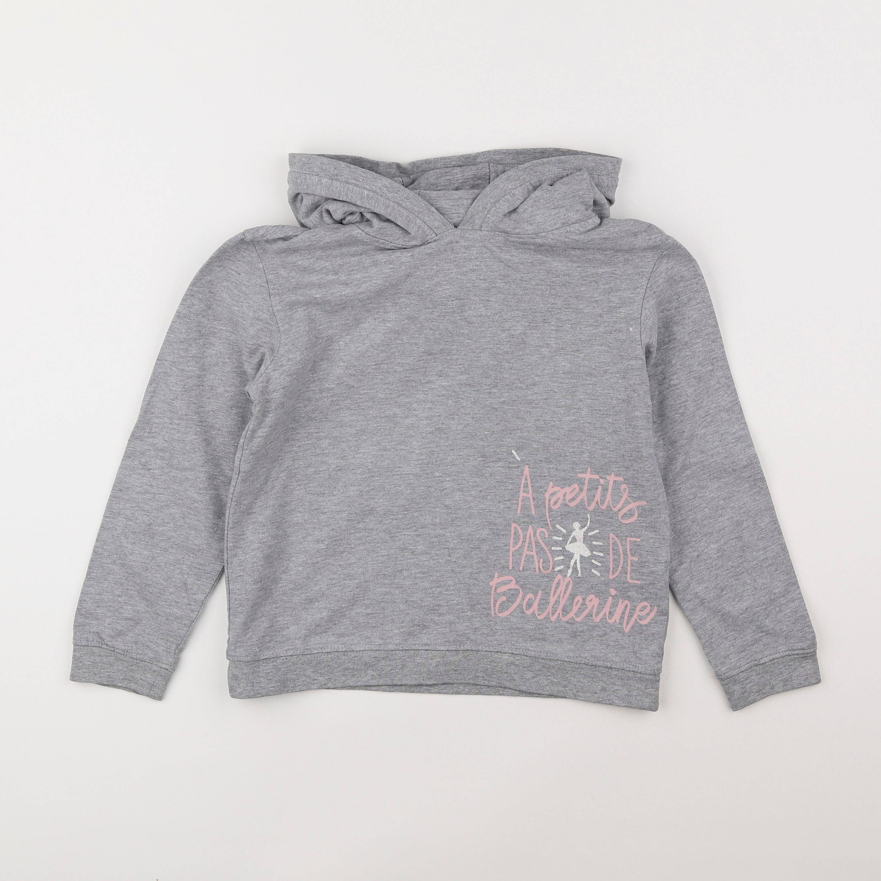 Vertbaudet - sweat gris - 8 ans