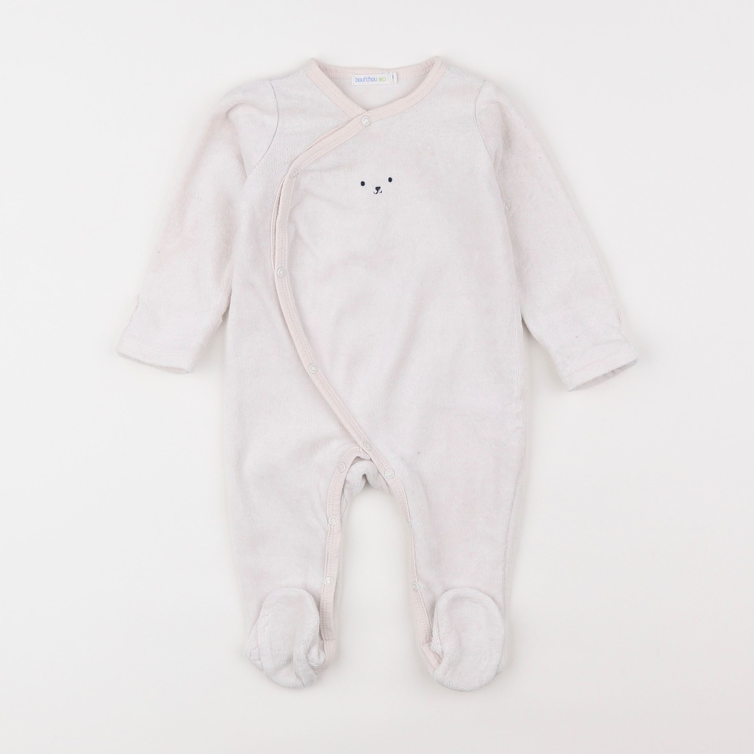 Boutchou - pyjama velours rose - 3 mois