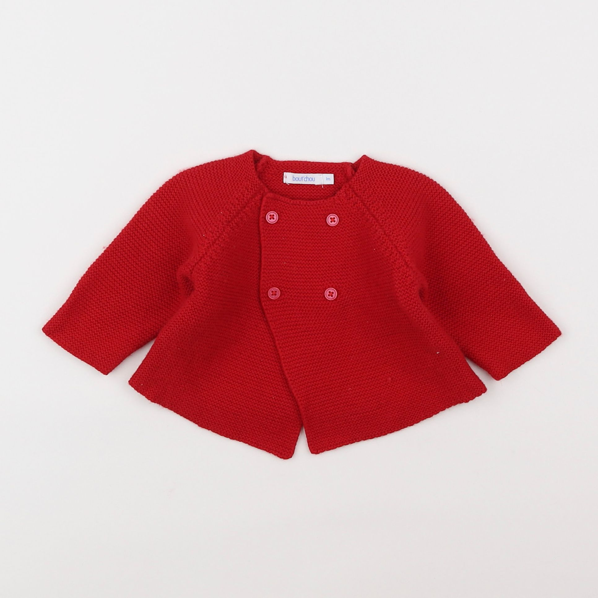 Boutchou - gilet rouge - 1 mois