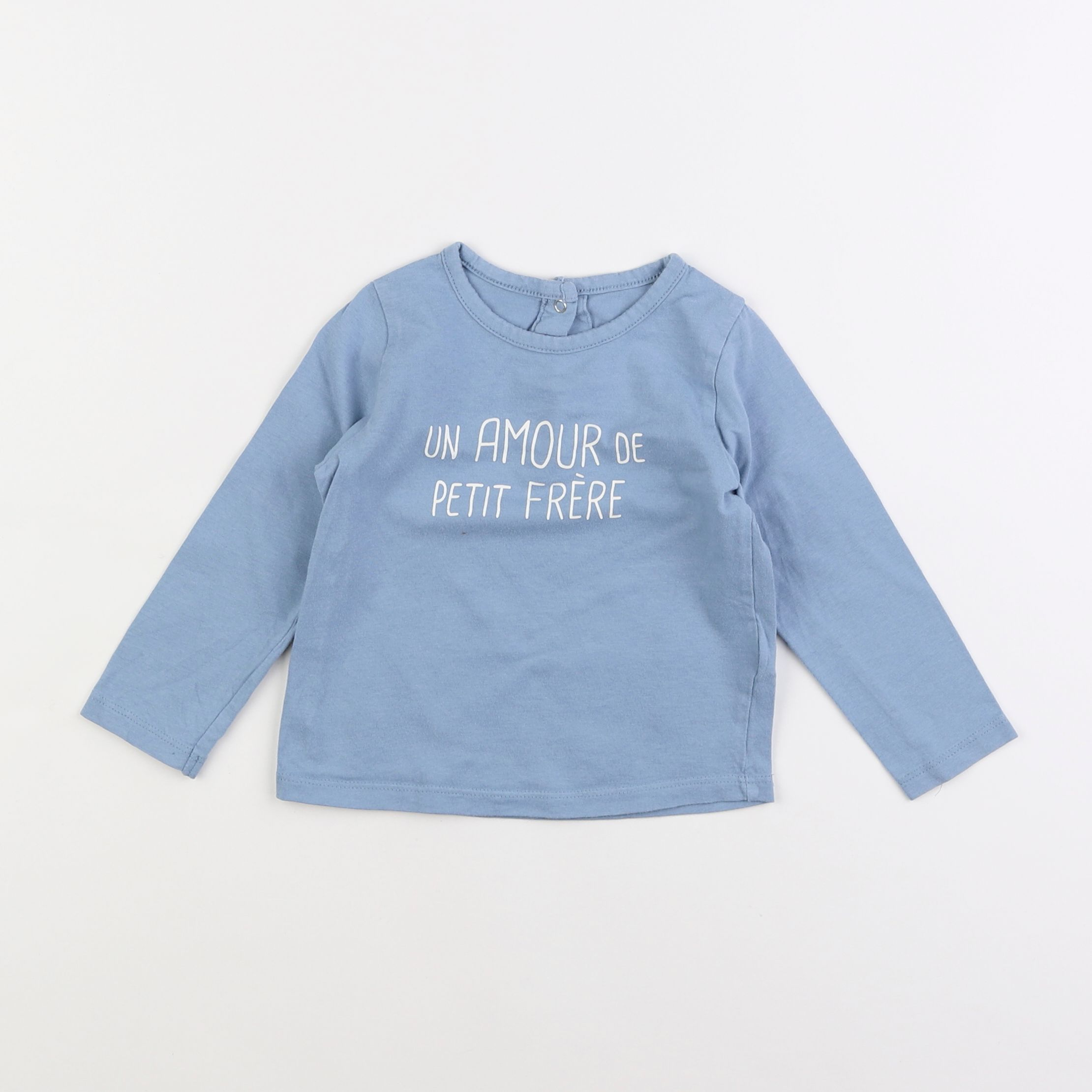 Vertbaudet - tee-shirt bleu - 18 mois