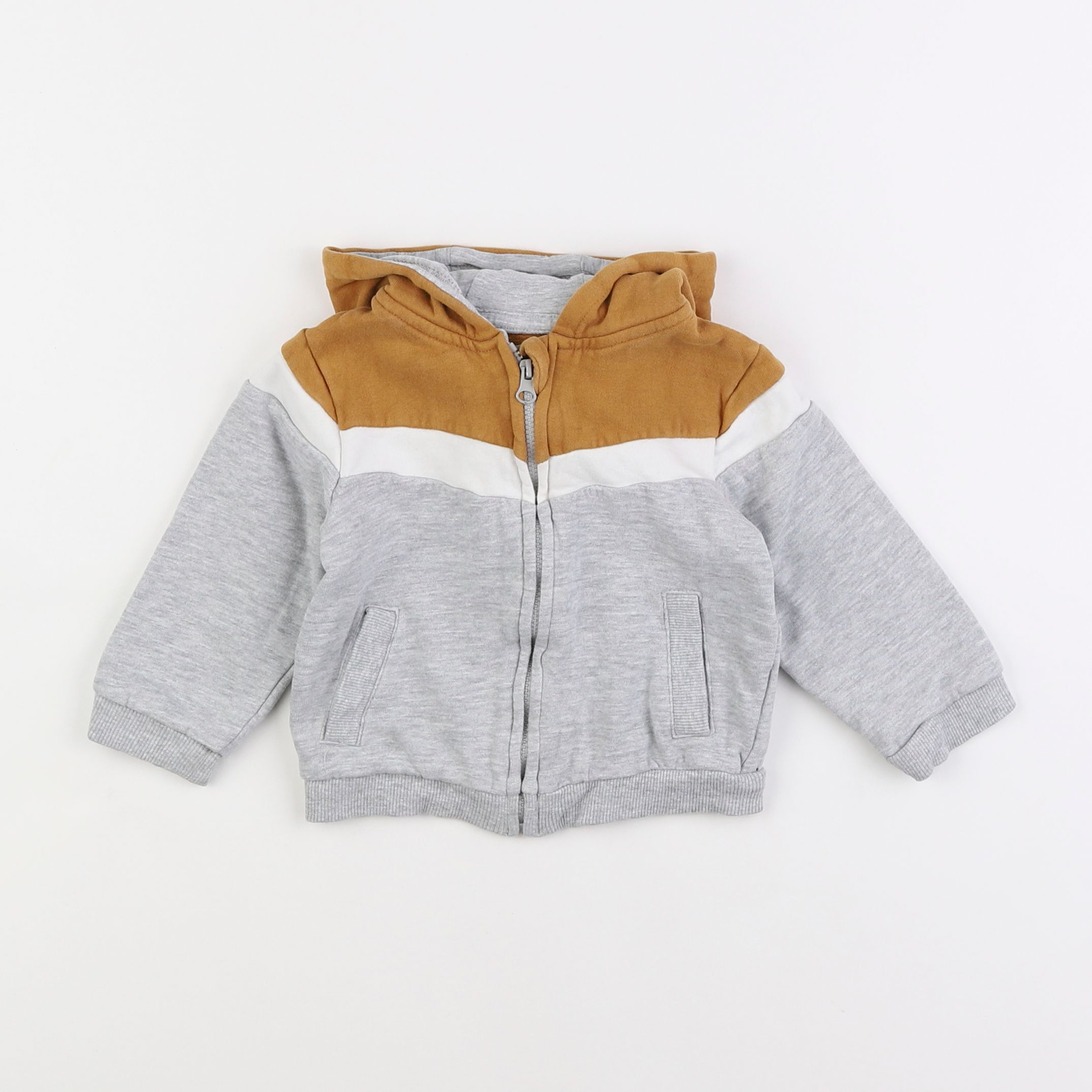 Vertbaudet - sweat gris - 18 mois