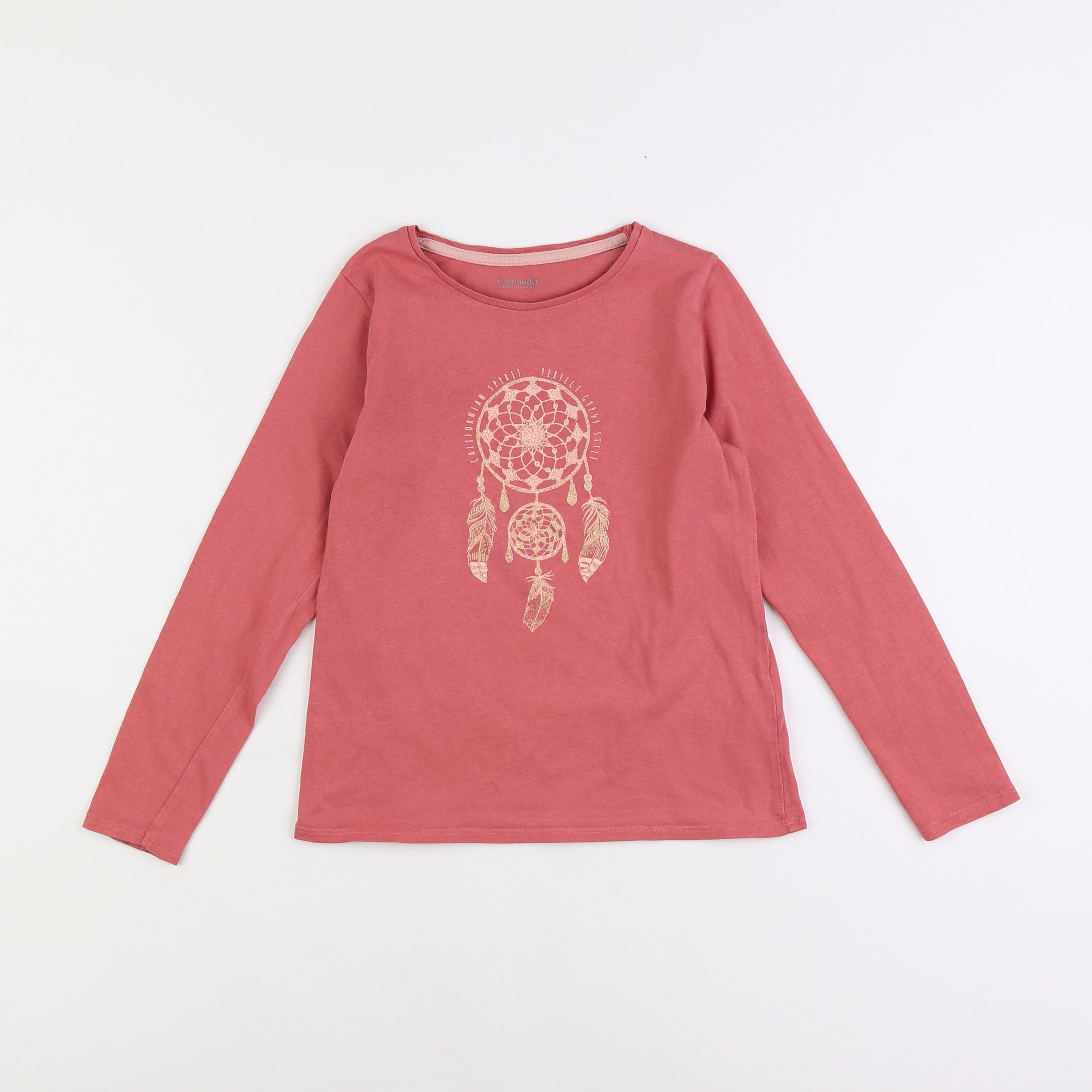 Vertbaudet - tee-shirt rose - 8 ans