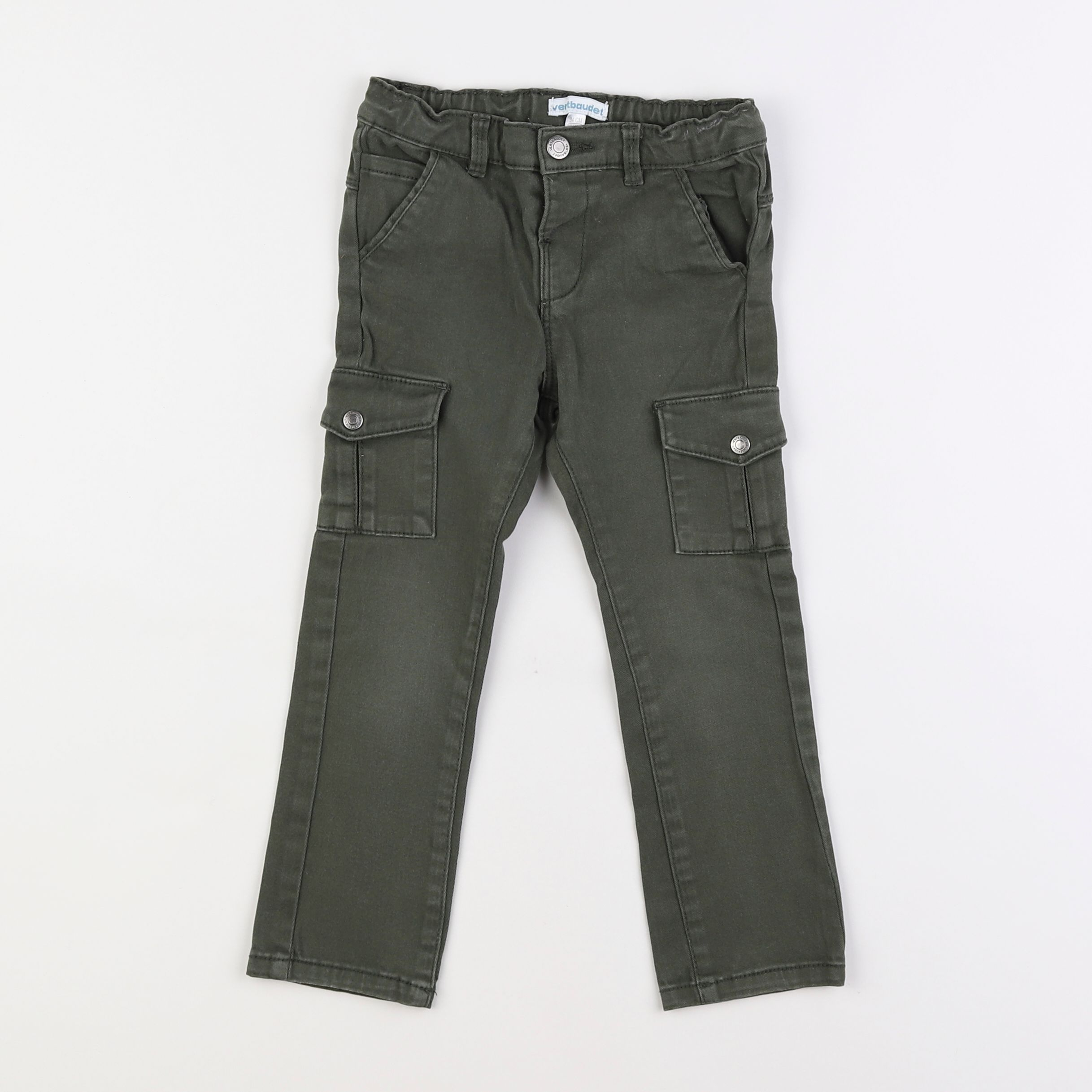 Vertbaudet - pantalon vert - 3 ans