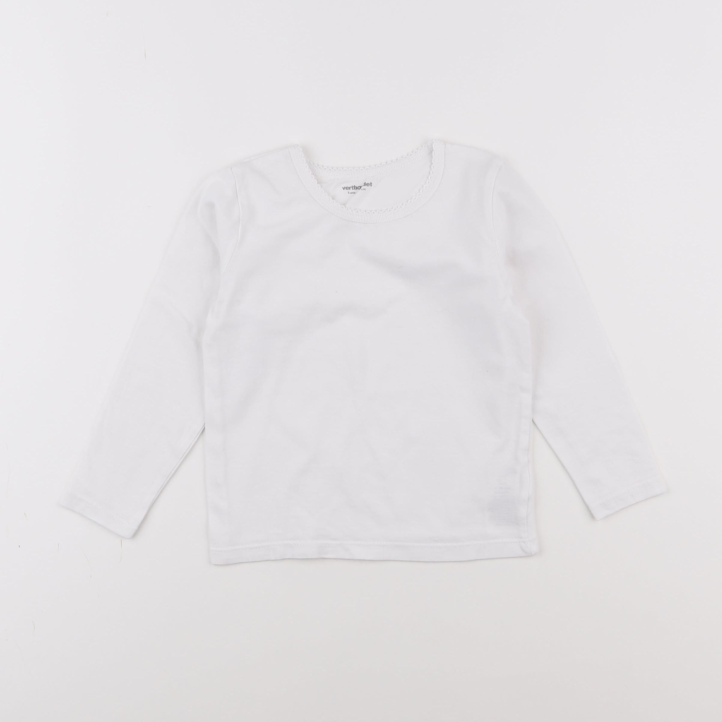 Vertbaudet - maillot de corps blanc - 5 ans