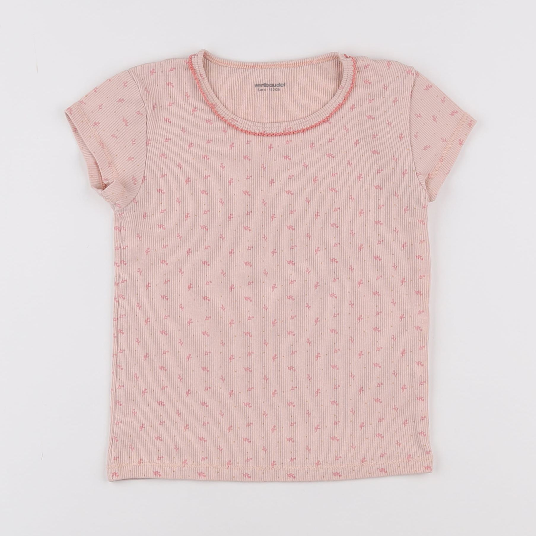 Vertbaudet - tee-shirt rose - 5 ans