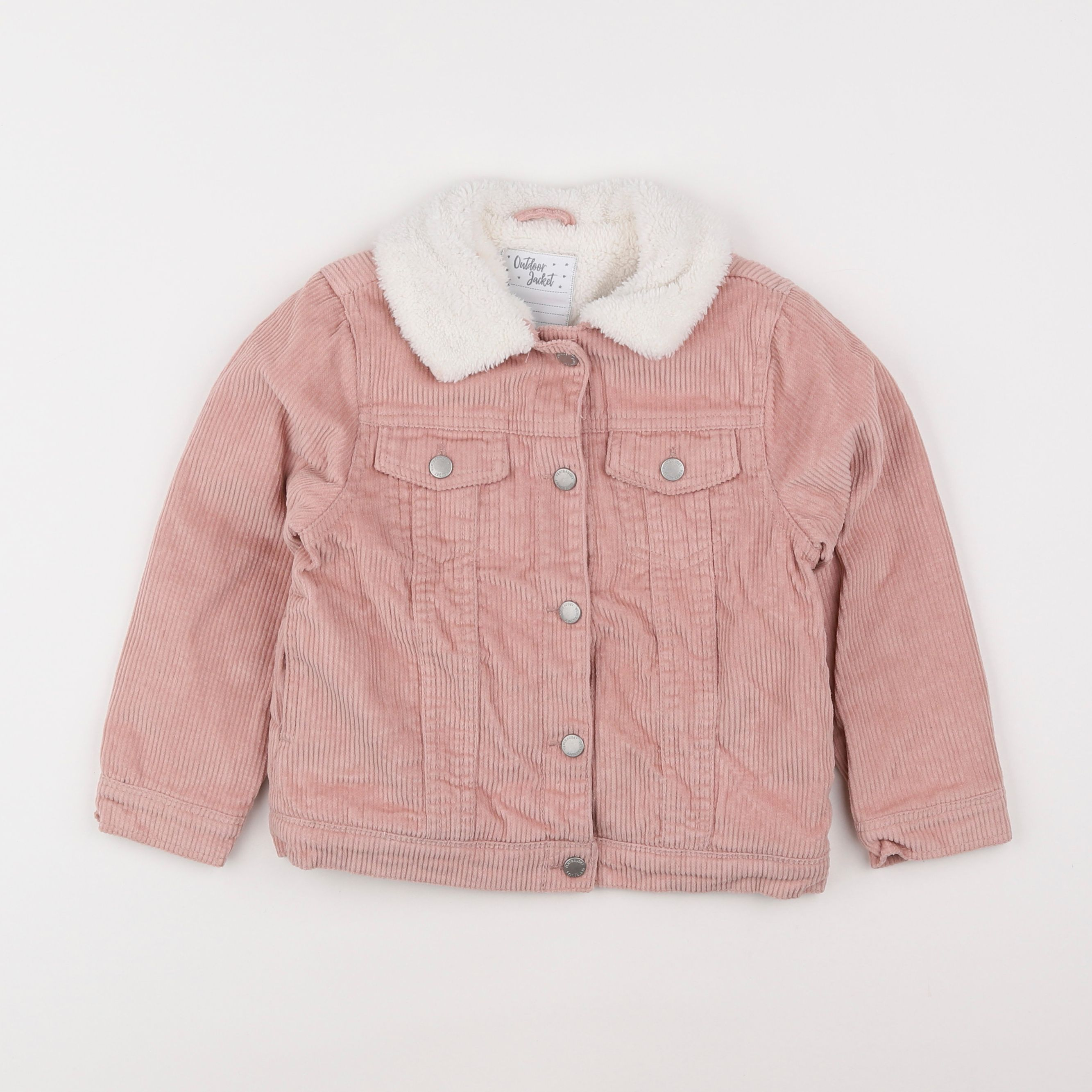 Vertbaudet - veste doublé rose - 6 ans