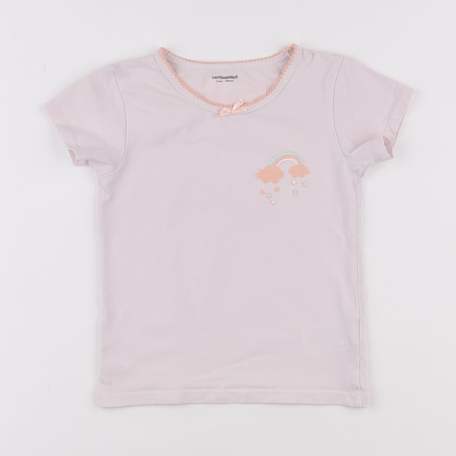 Vertbaudet - maillot de corps rose - 5 ans