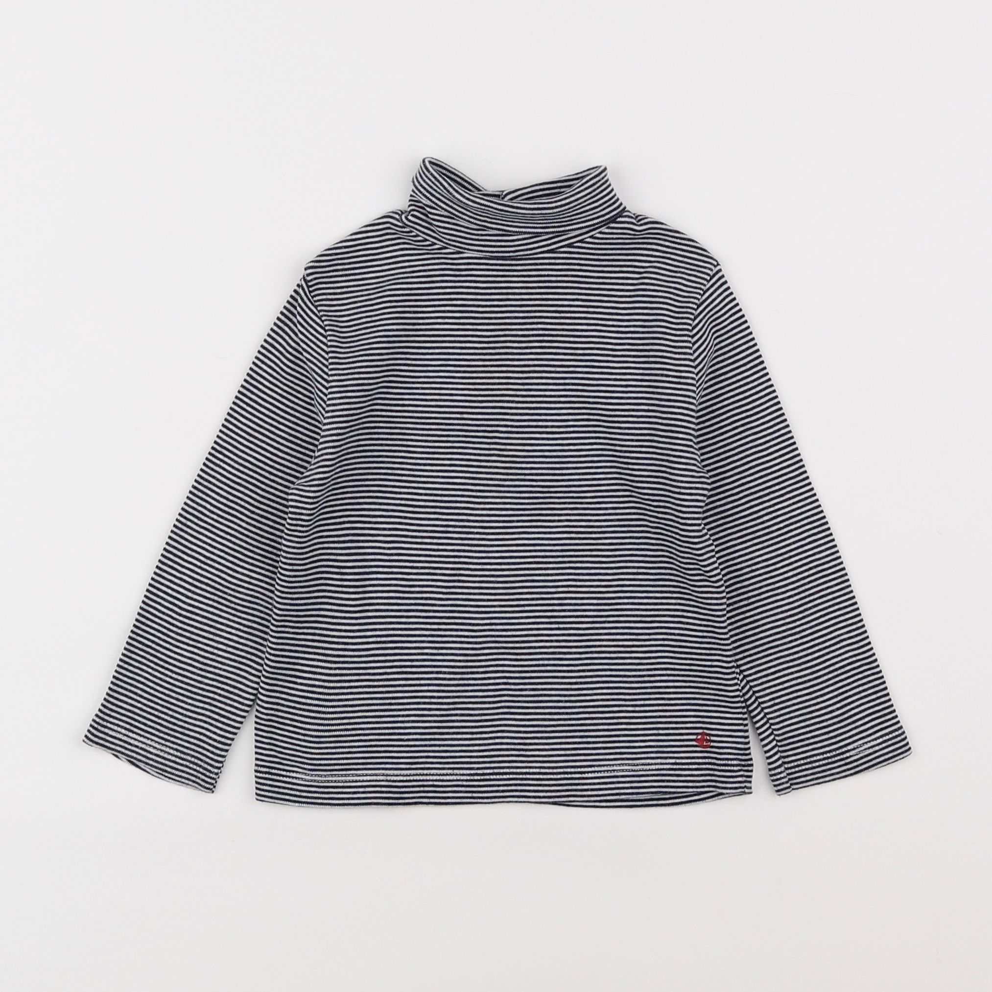 Petit Bateau - sous-pull bleu - 18 mois