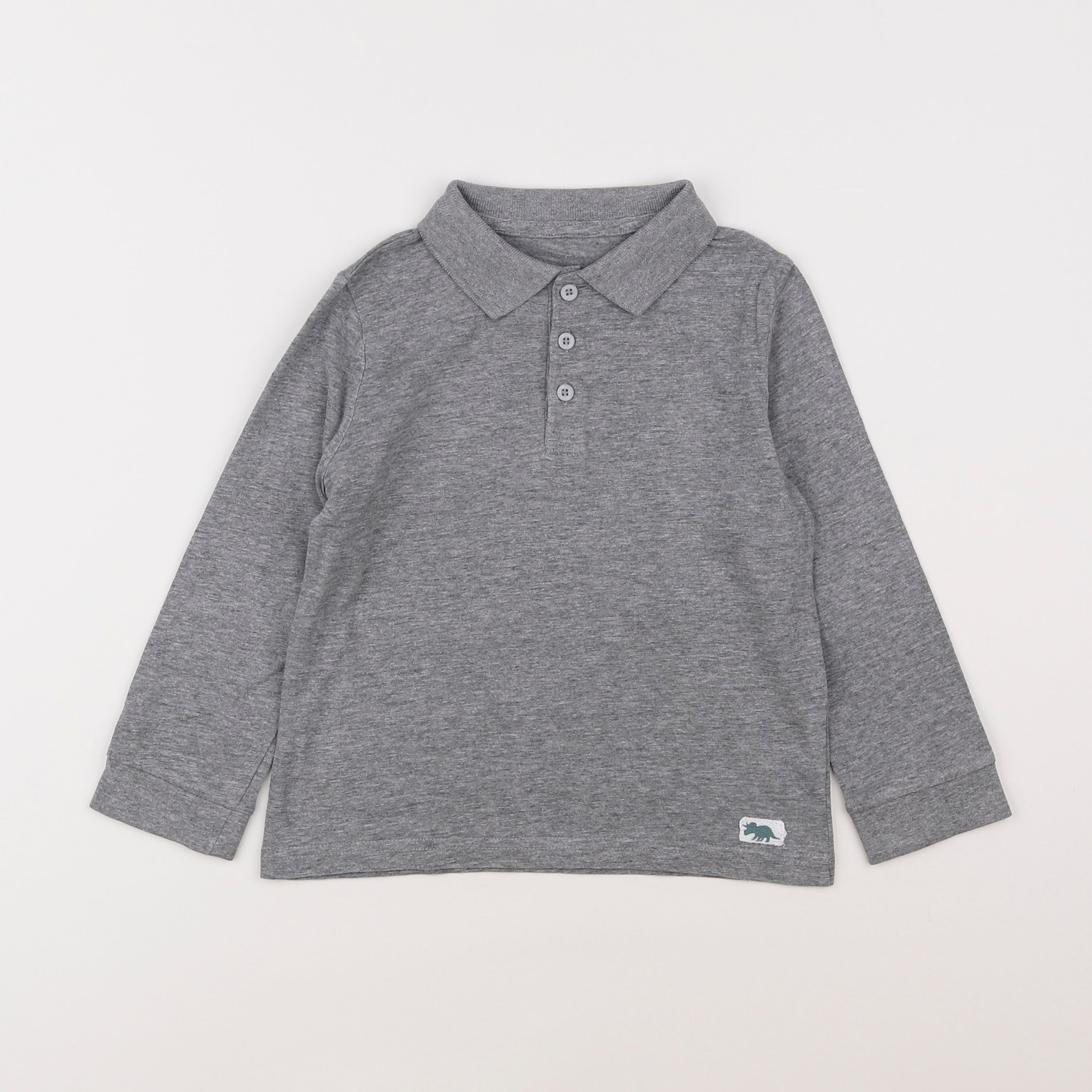 Vertbaudet - polo gris - 5 ans