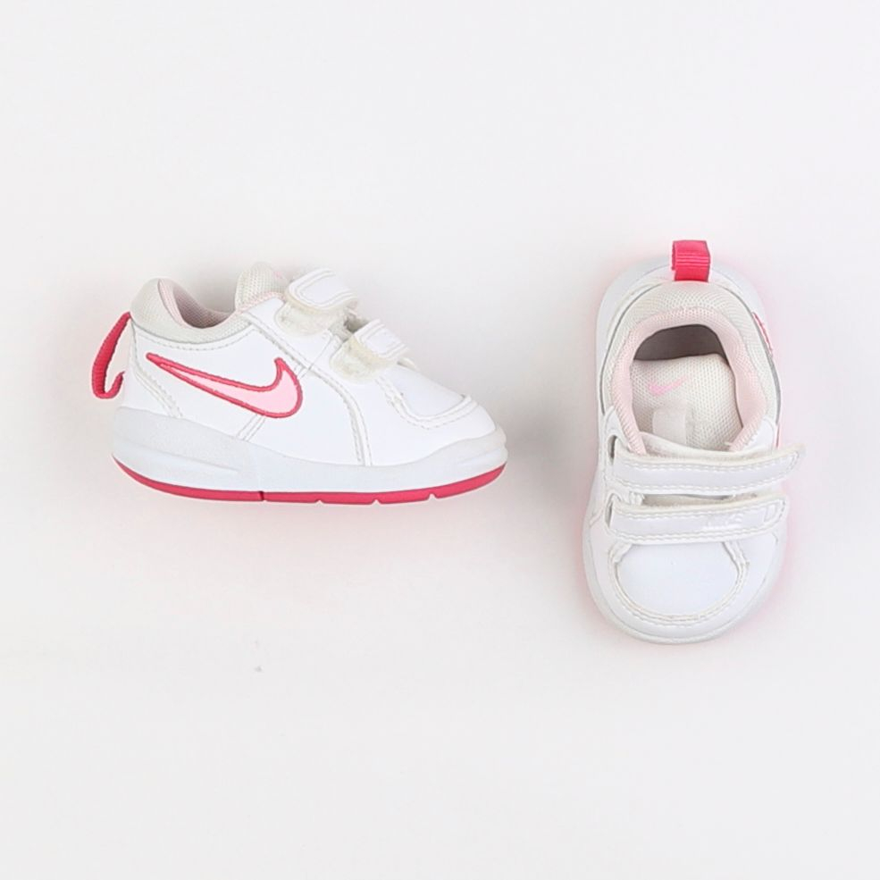 Nike - baskets blanc, rose - pointure 17