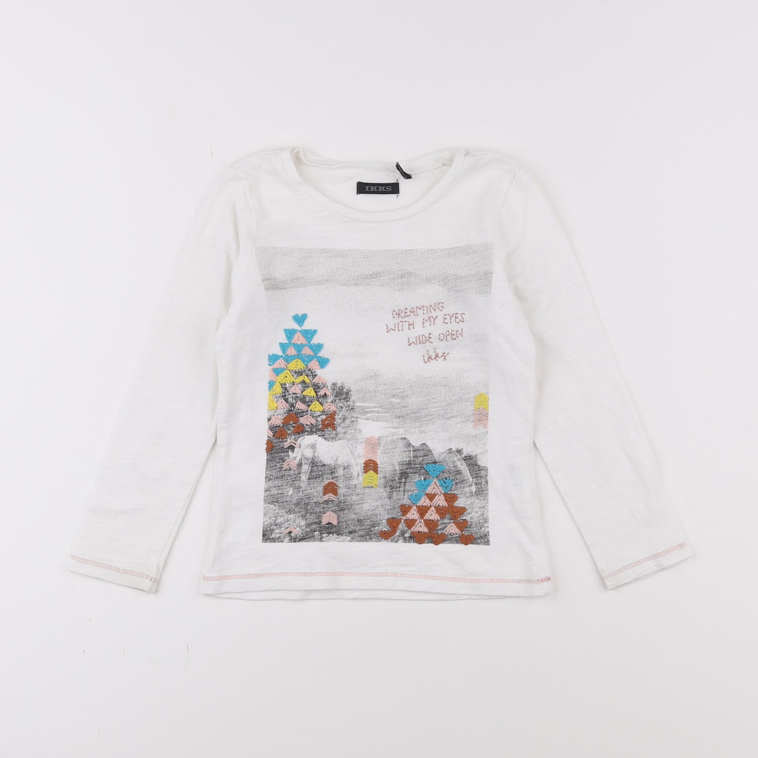 IKKS - tee-shirt blanc - 3 ans